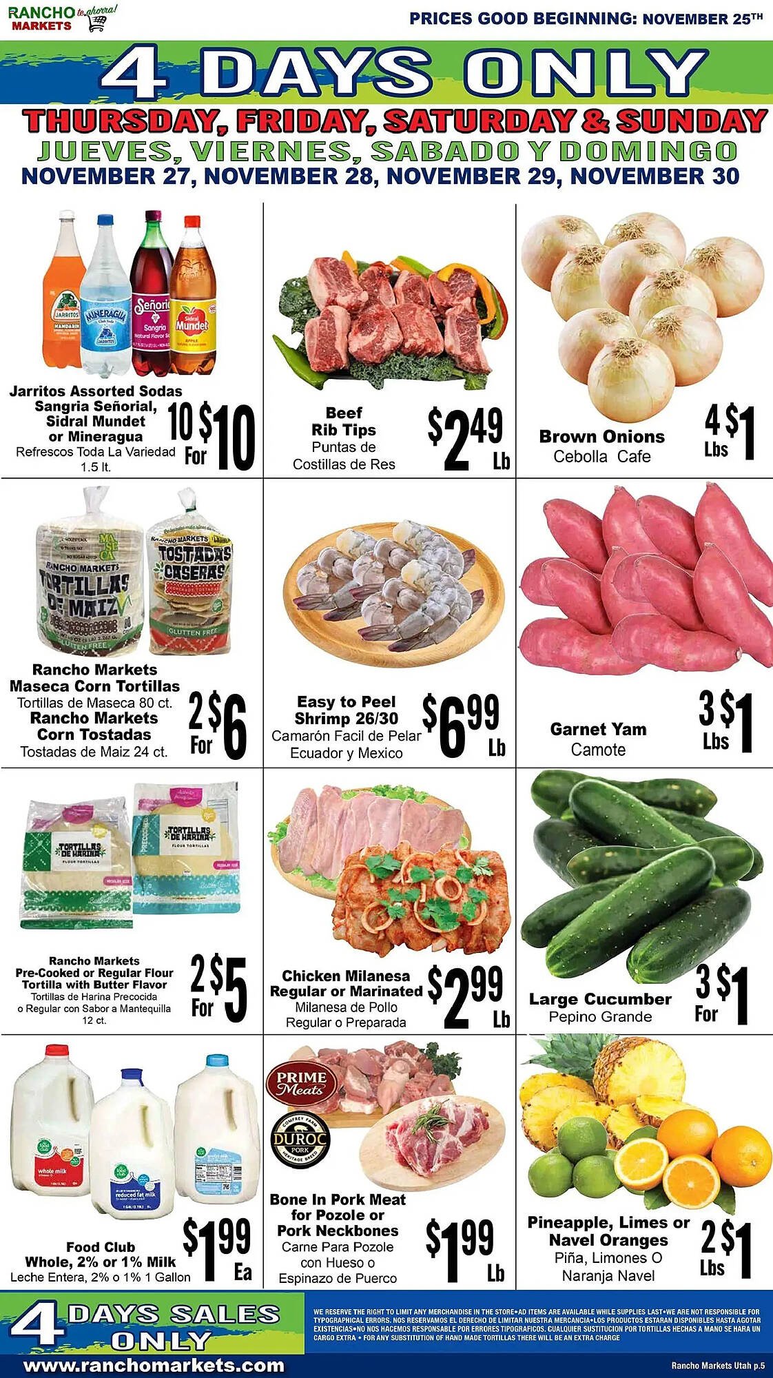 Rancho Markets weekly ad