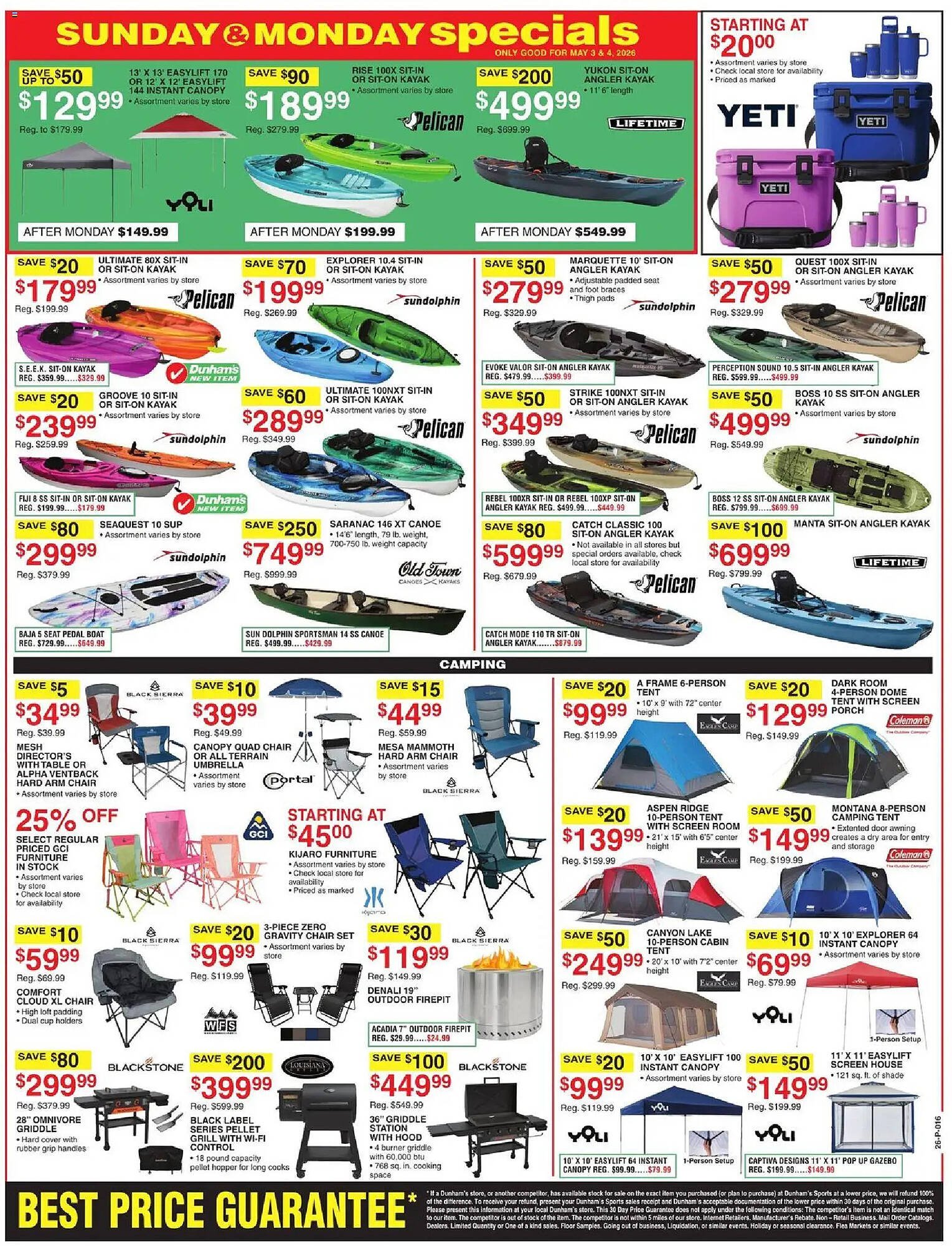 Dunham's Sports weekly ad