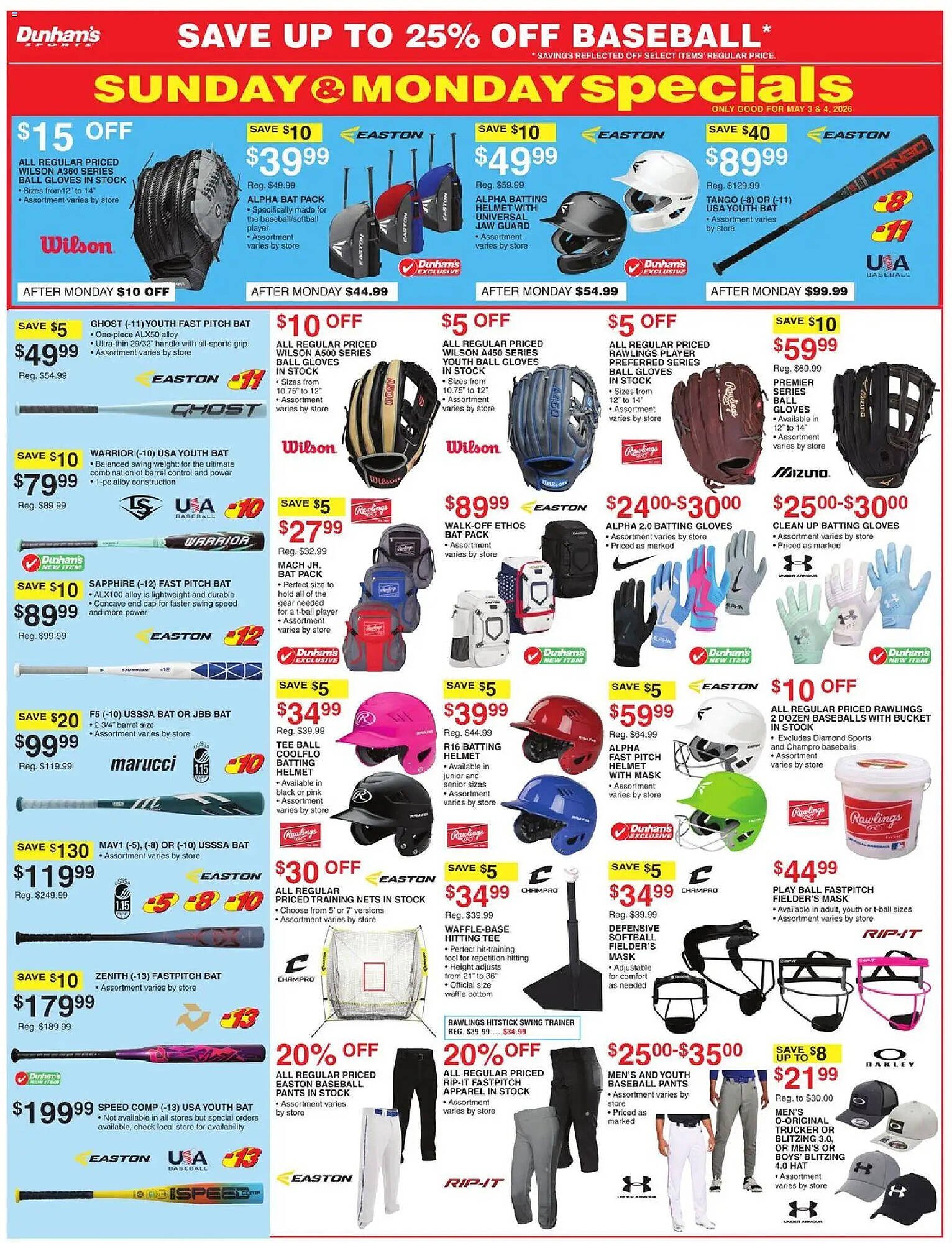 Dunham's Sports weekly ad