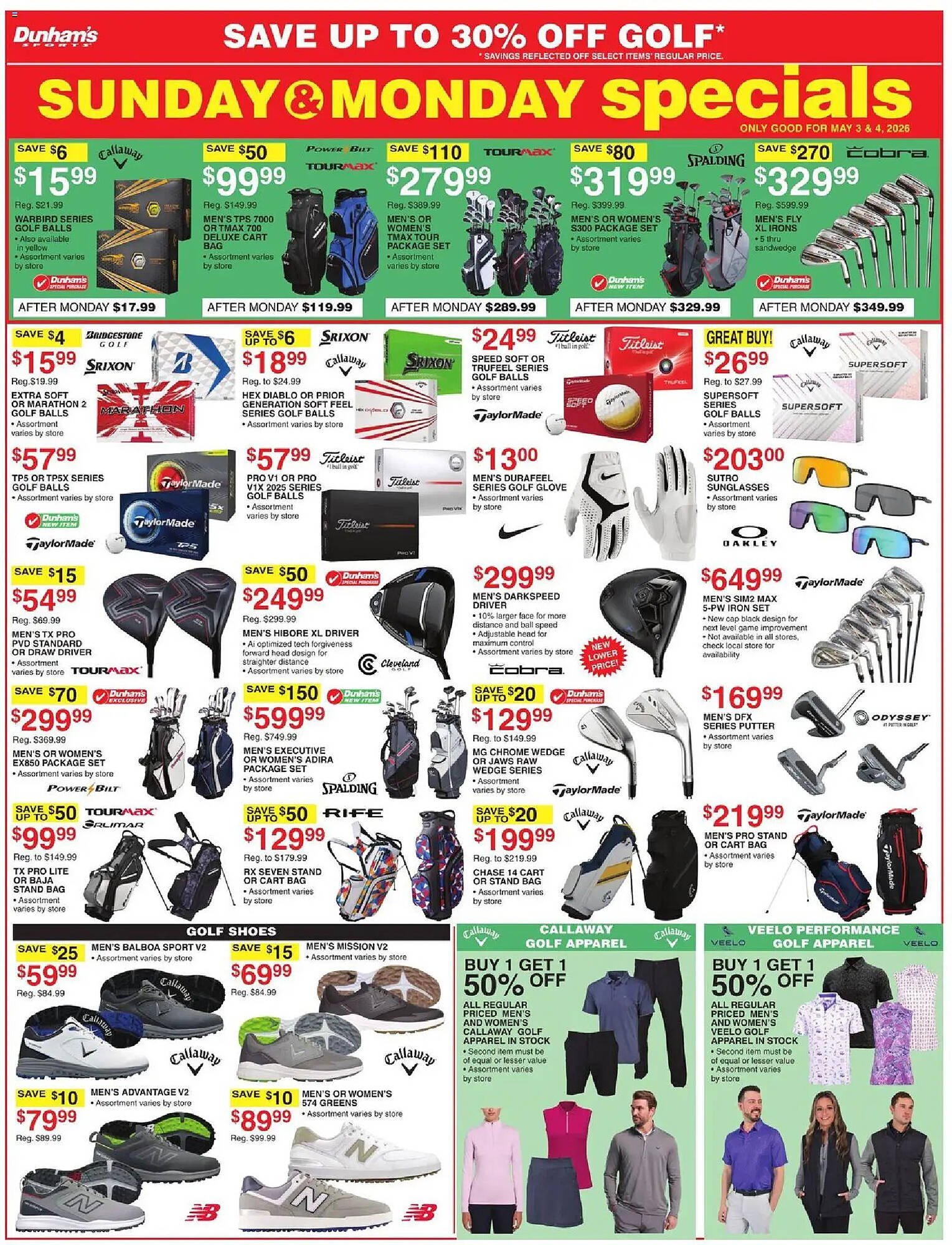 Dunham's Sports weekly ad