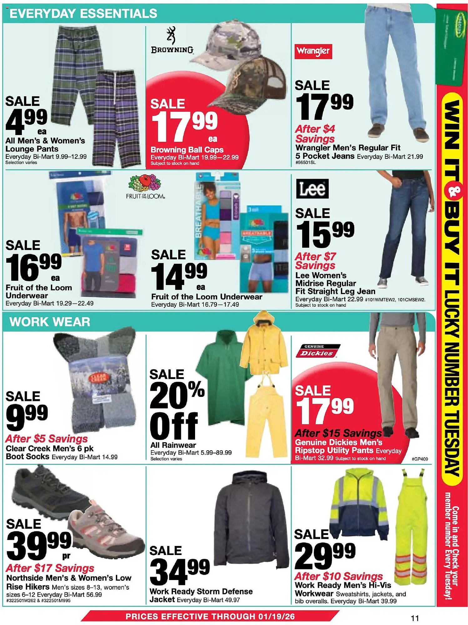Bi-Mart weekly ad