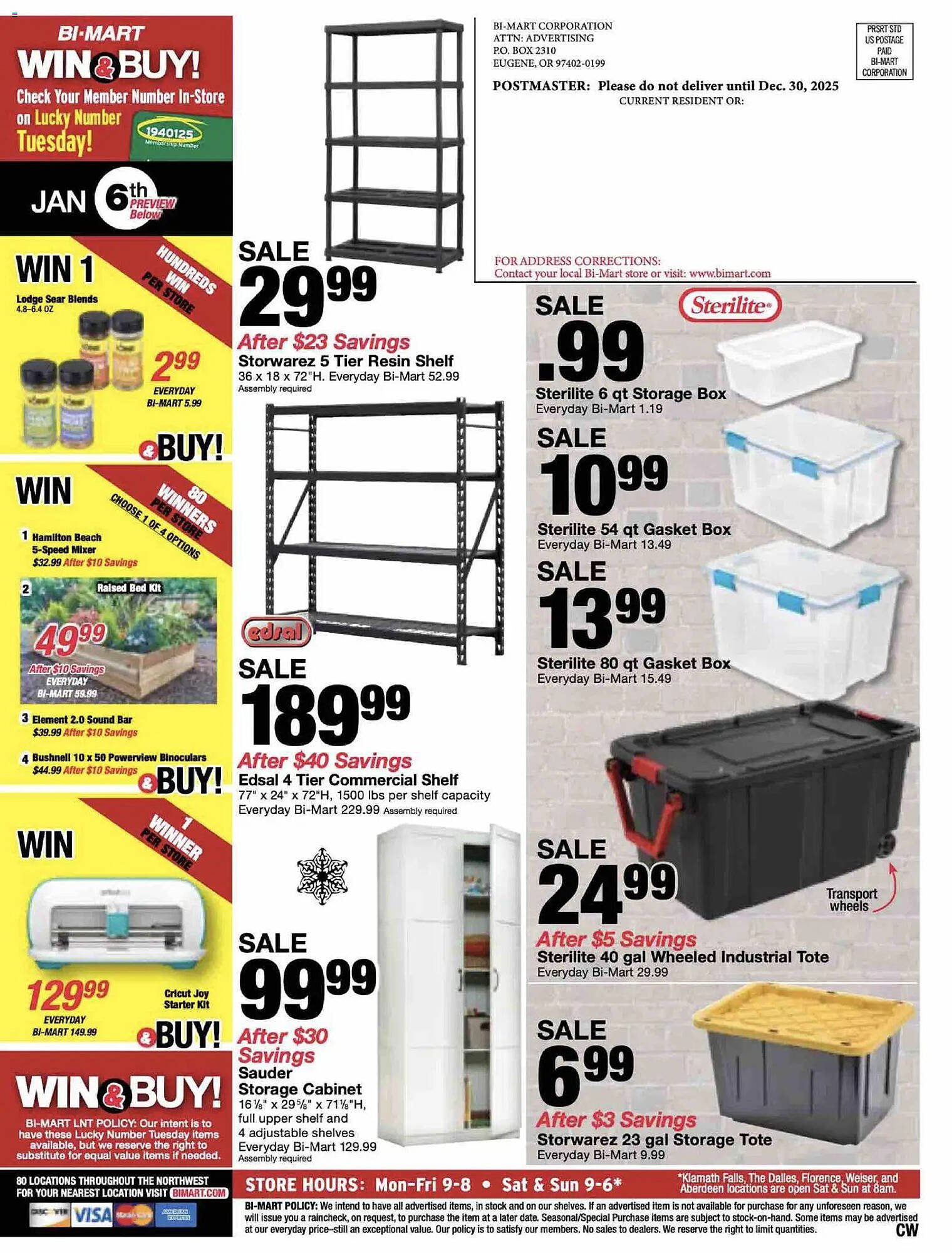Bi-Mart weekly ad