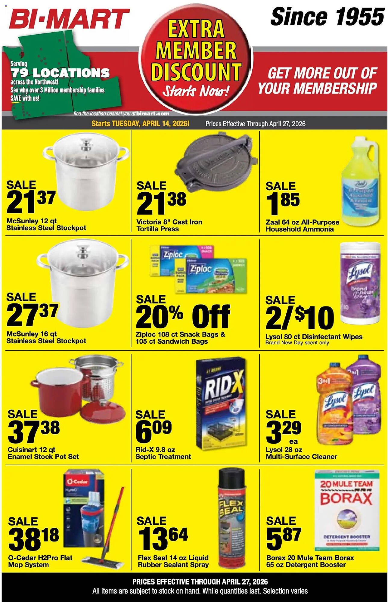 Bi-Mart weekly ad