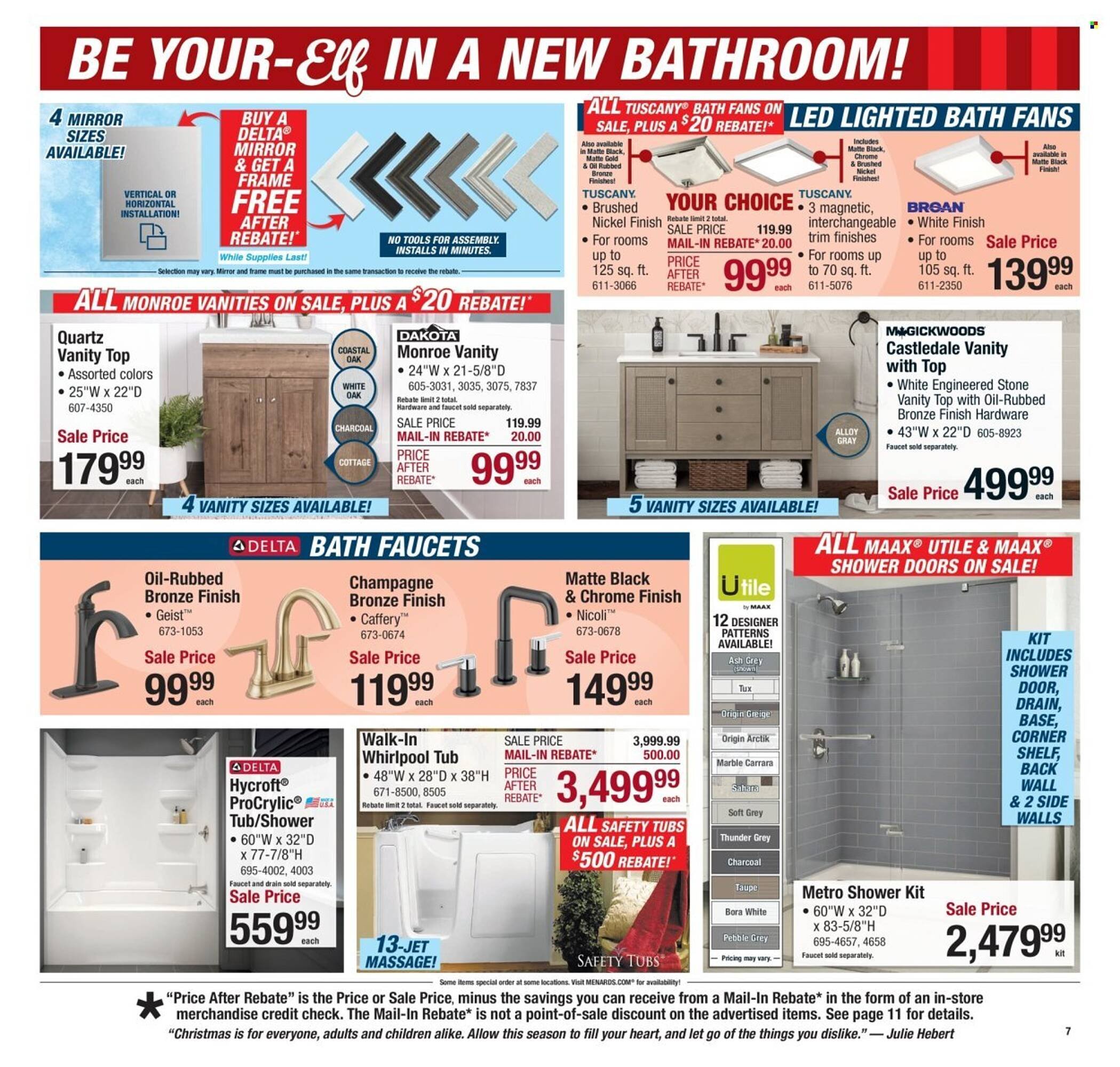 Menards weekly ad