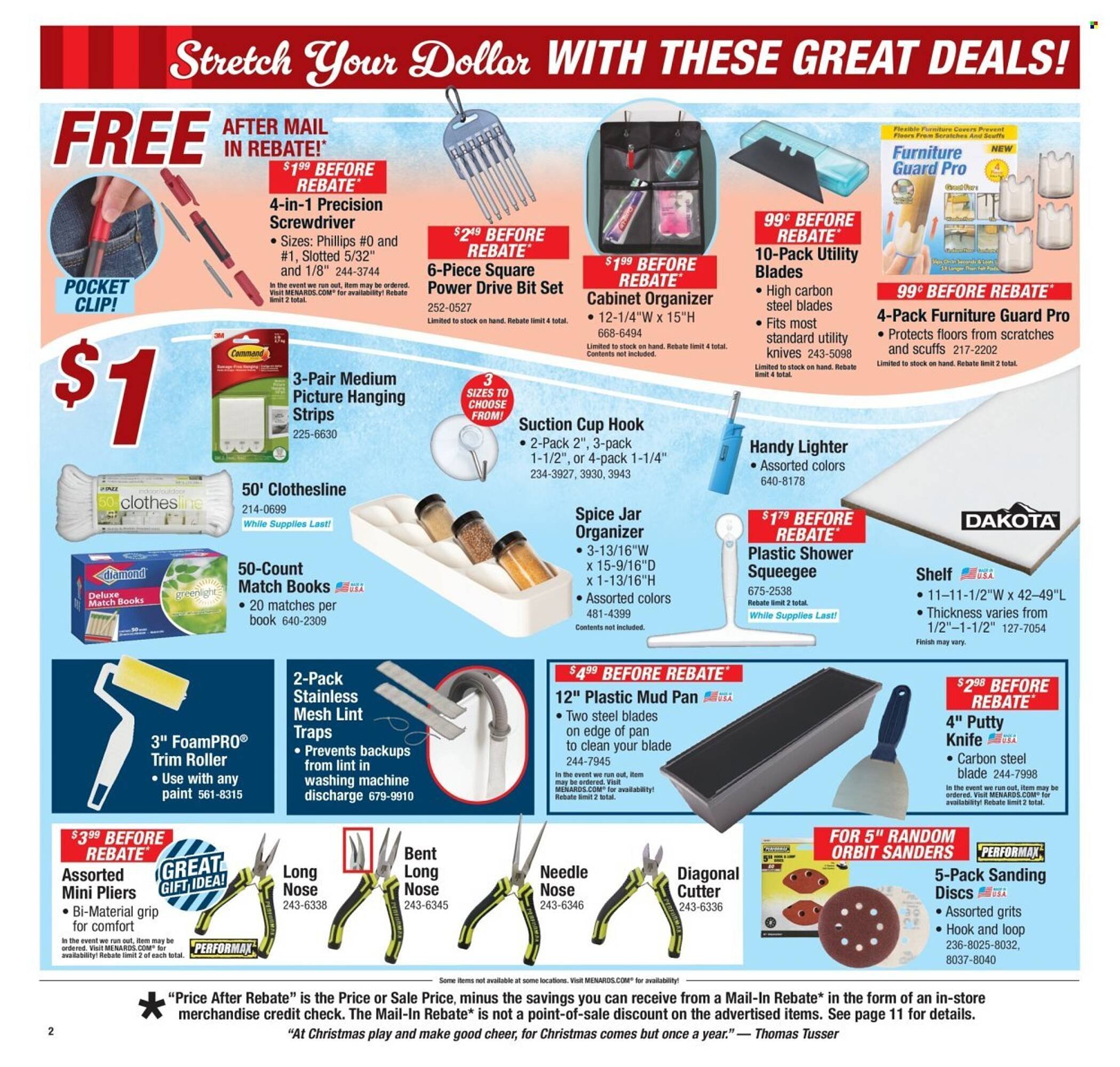 Menards weekly ad