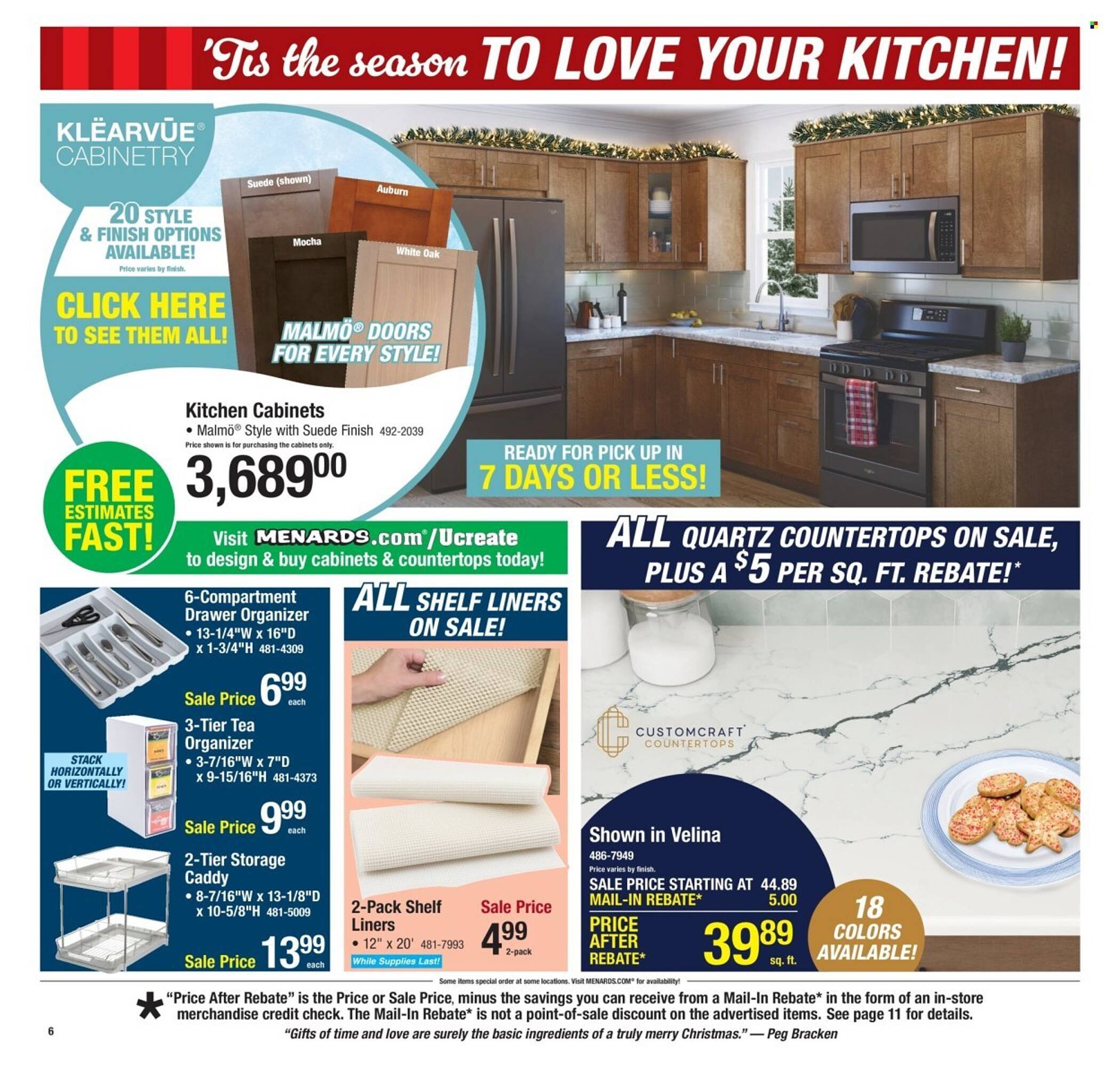 Menards weekly ad