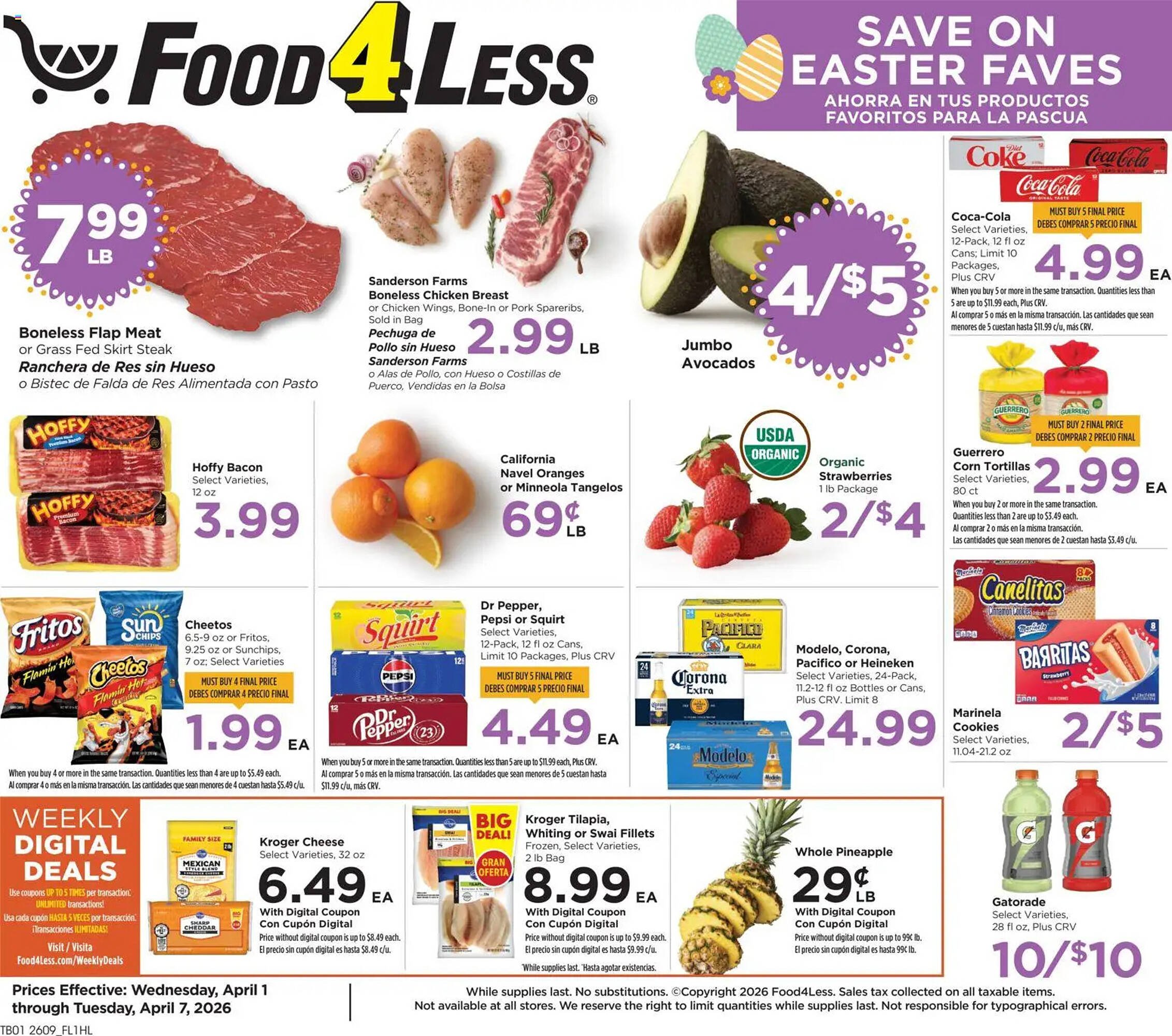 Food 4 Less weekly ad