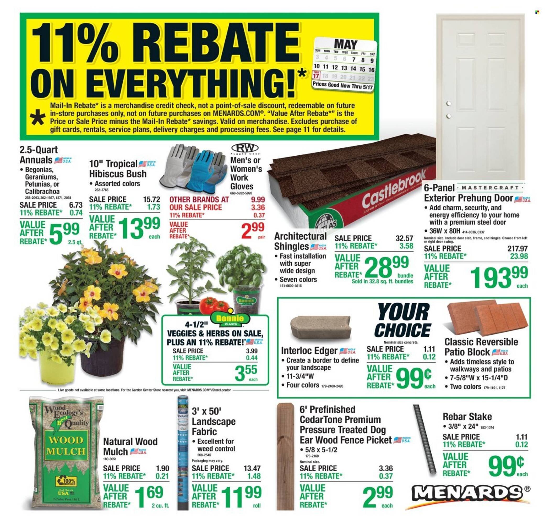 Menards weekly ad