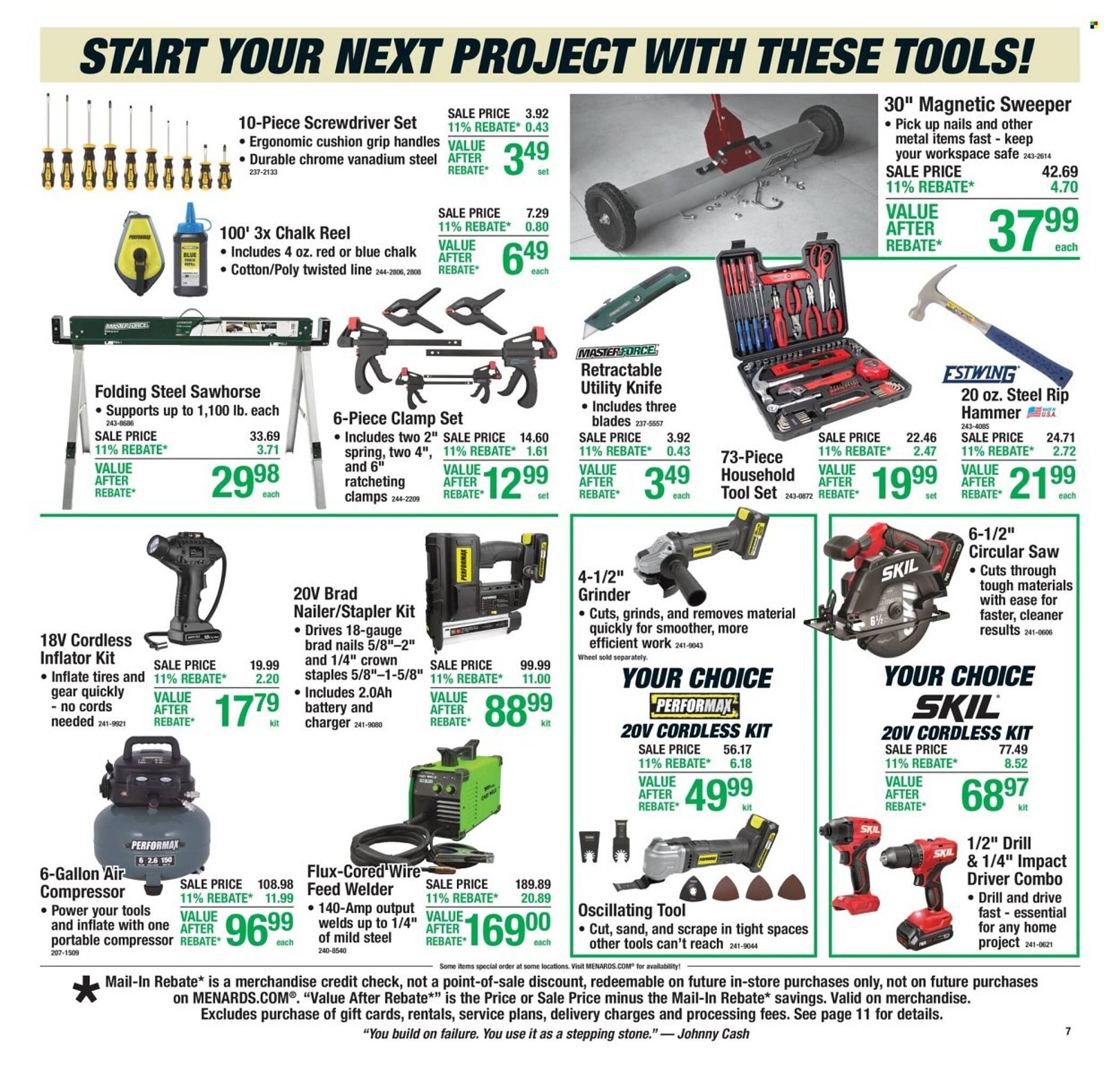 Menards weekly ad