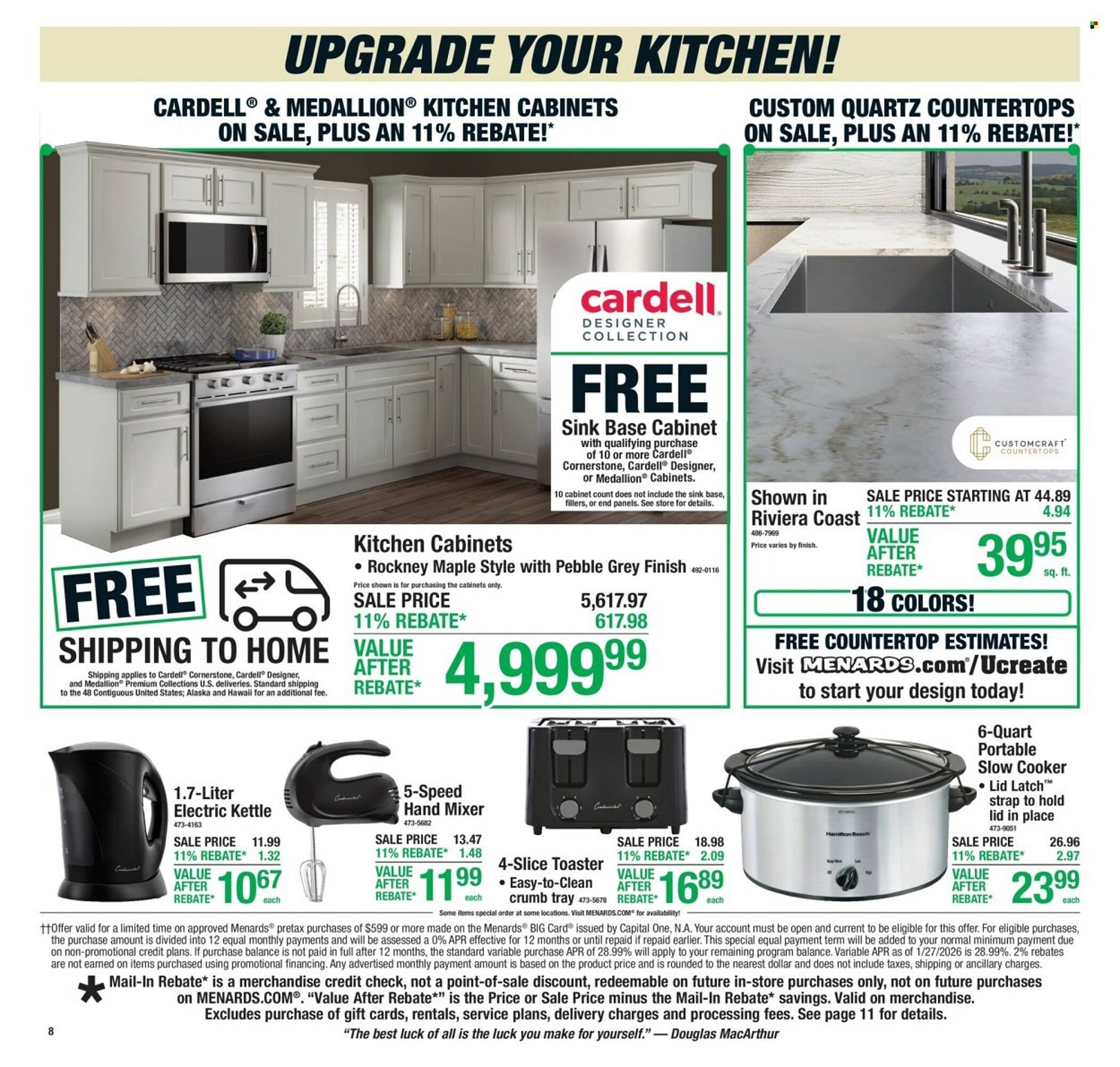 Menards weekly ad