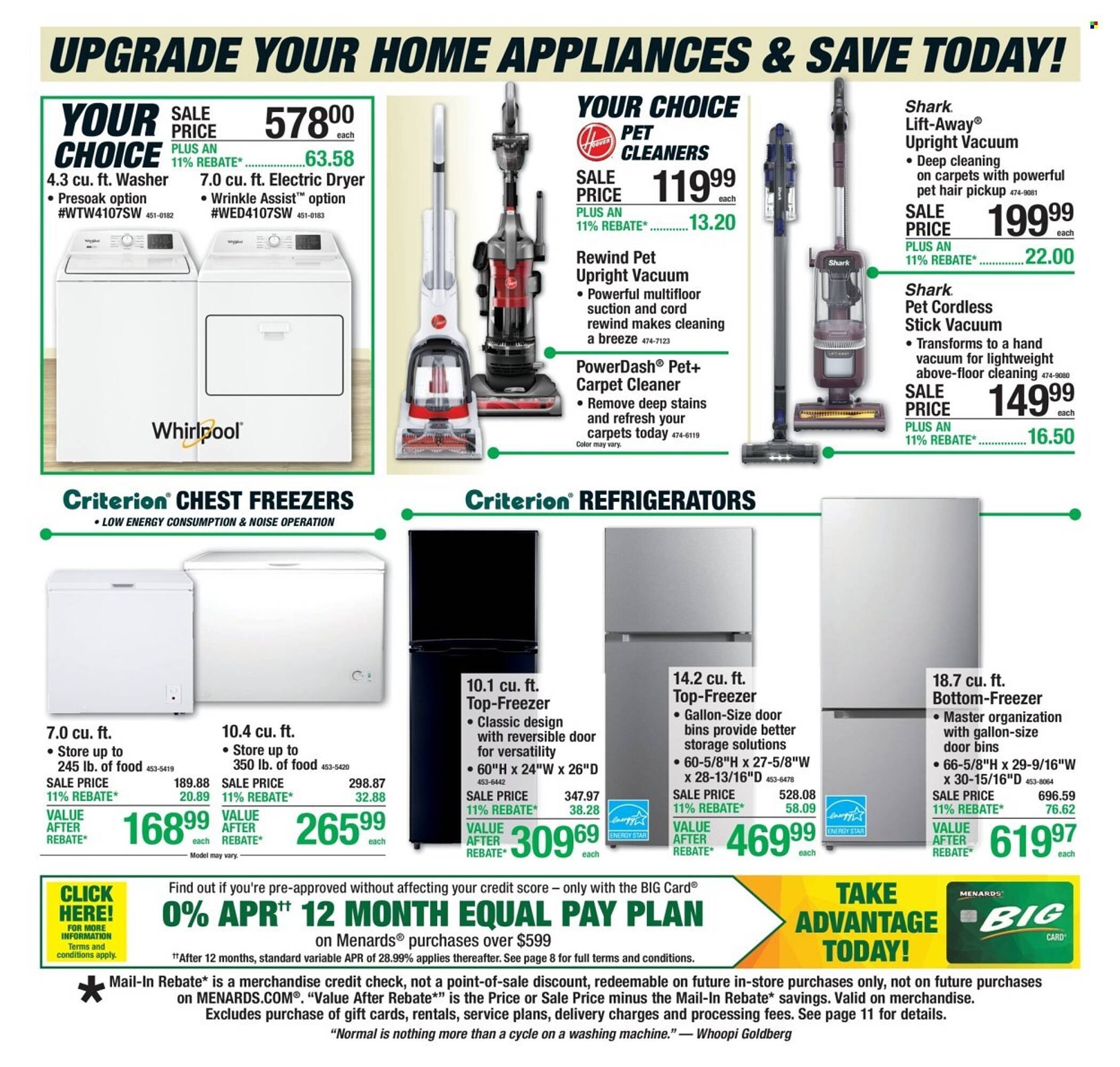 Menards weekly ad