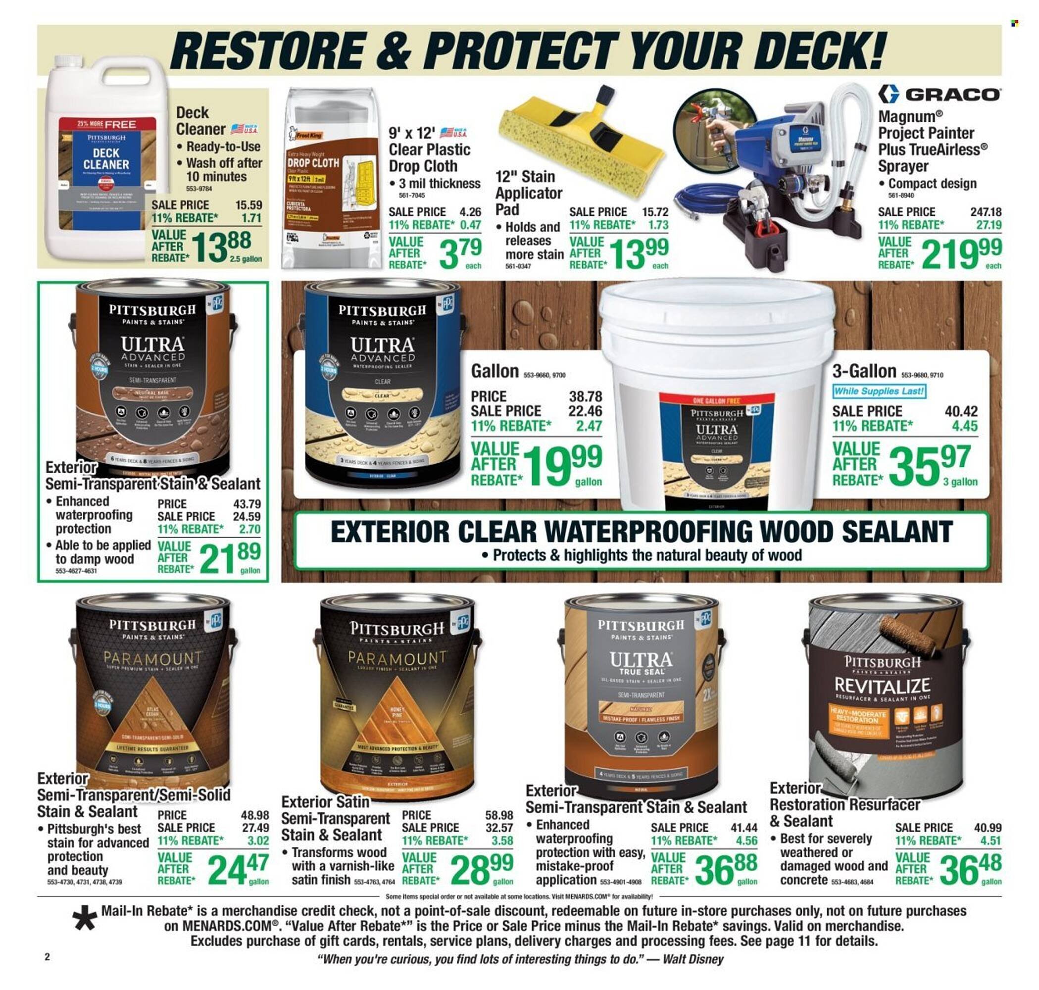 Menards weekly ad