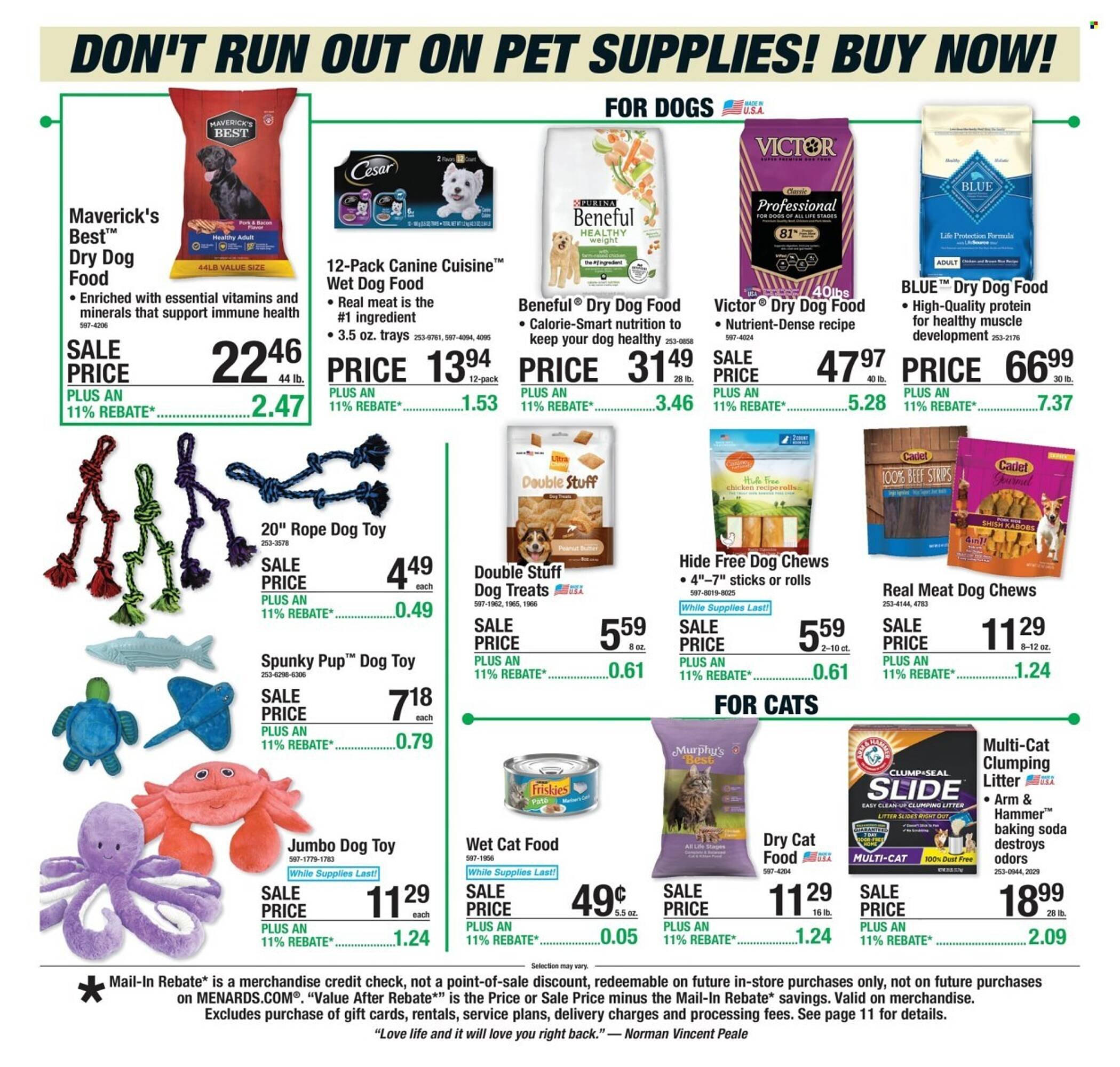 Menards weekly ad