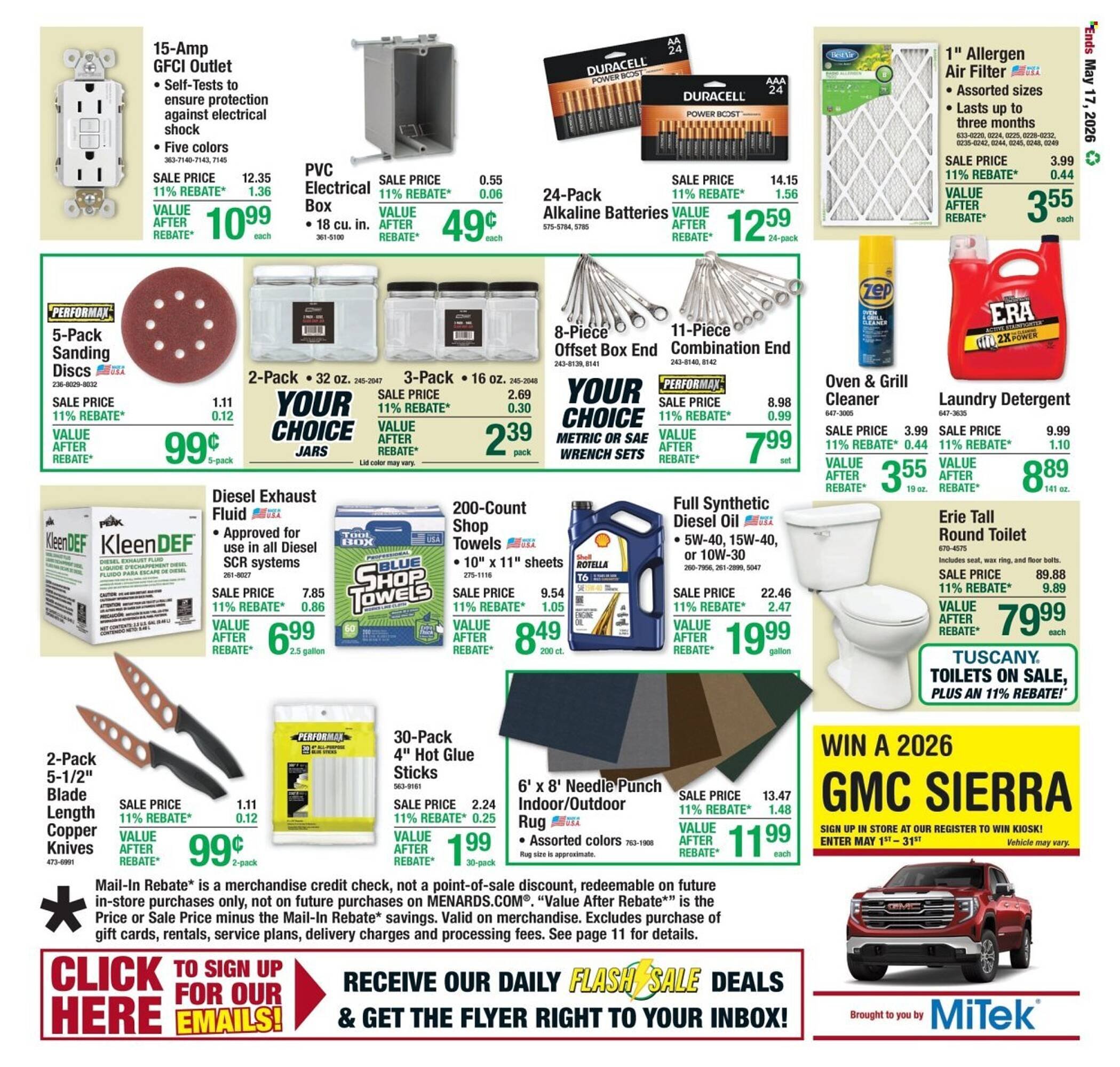Menards weekly ad