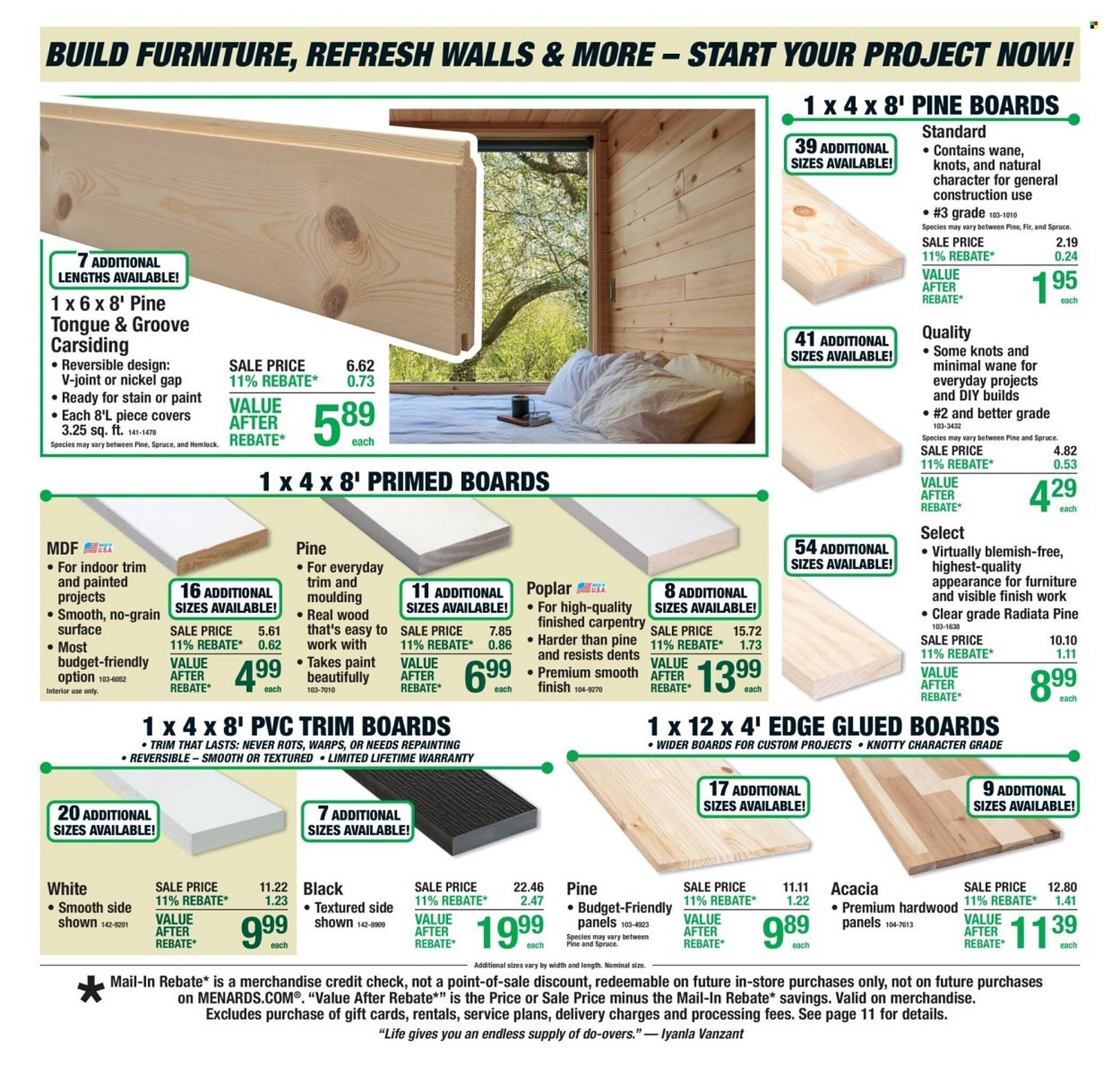Menards weekly ad