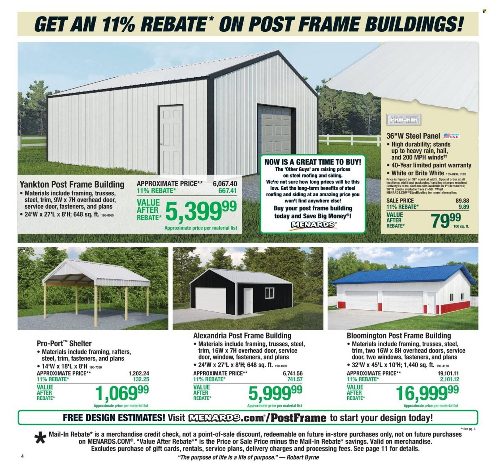 Menards weekly ad
