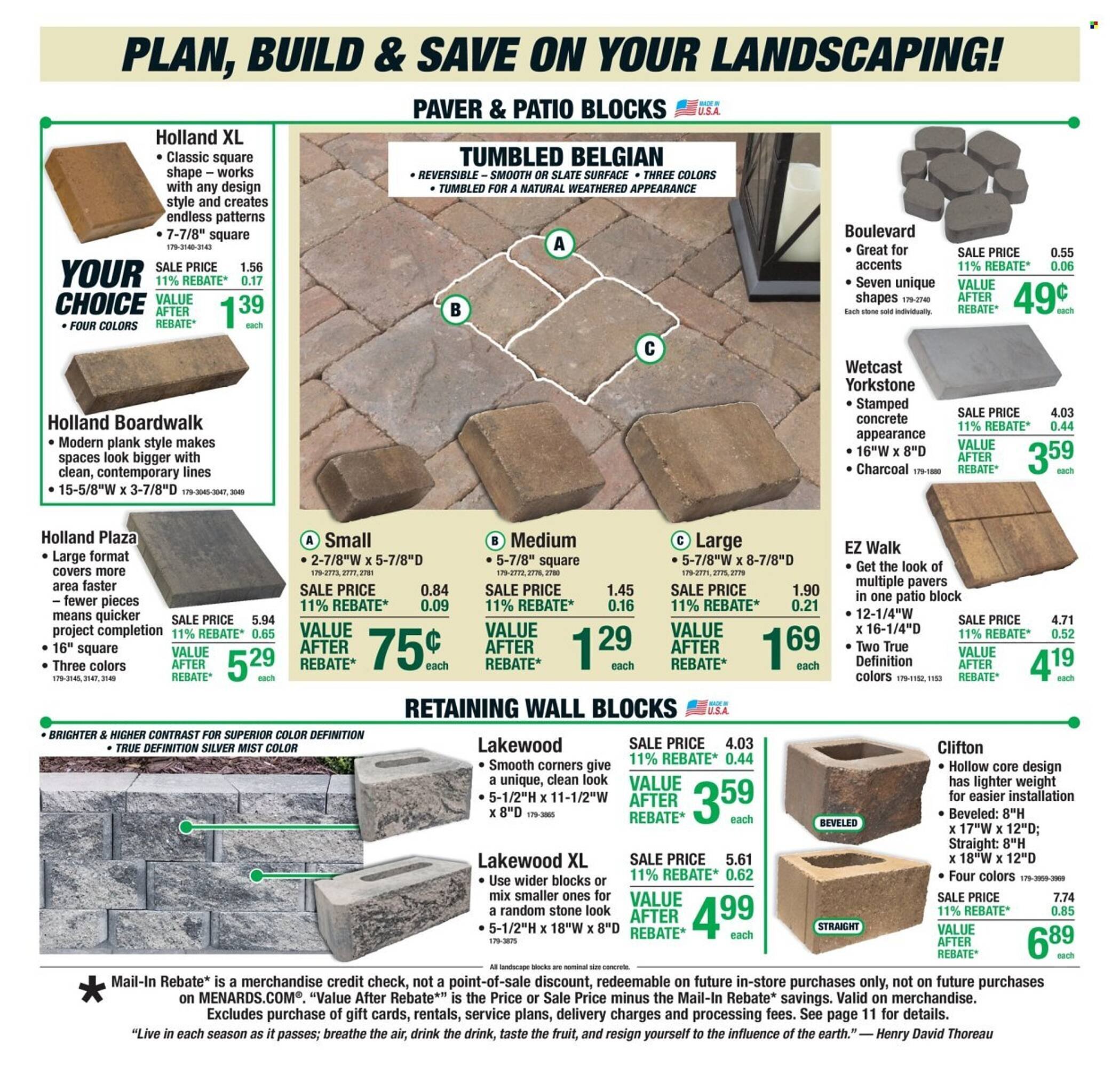 Menards weekly ad