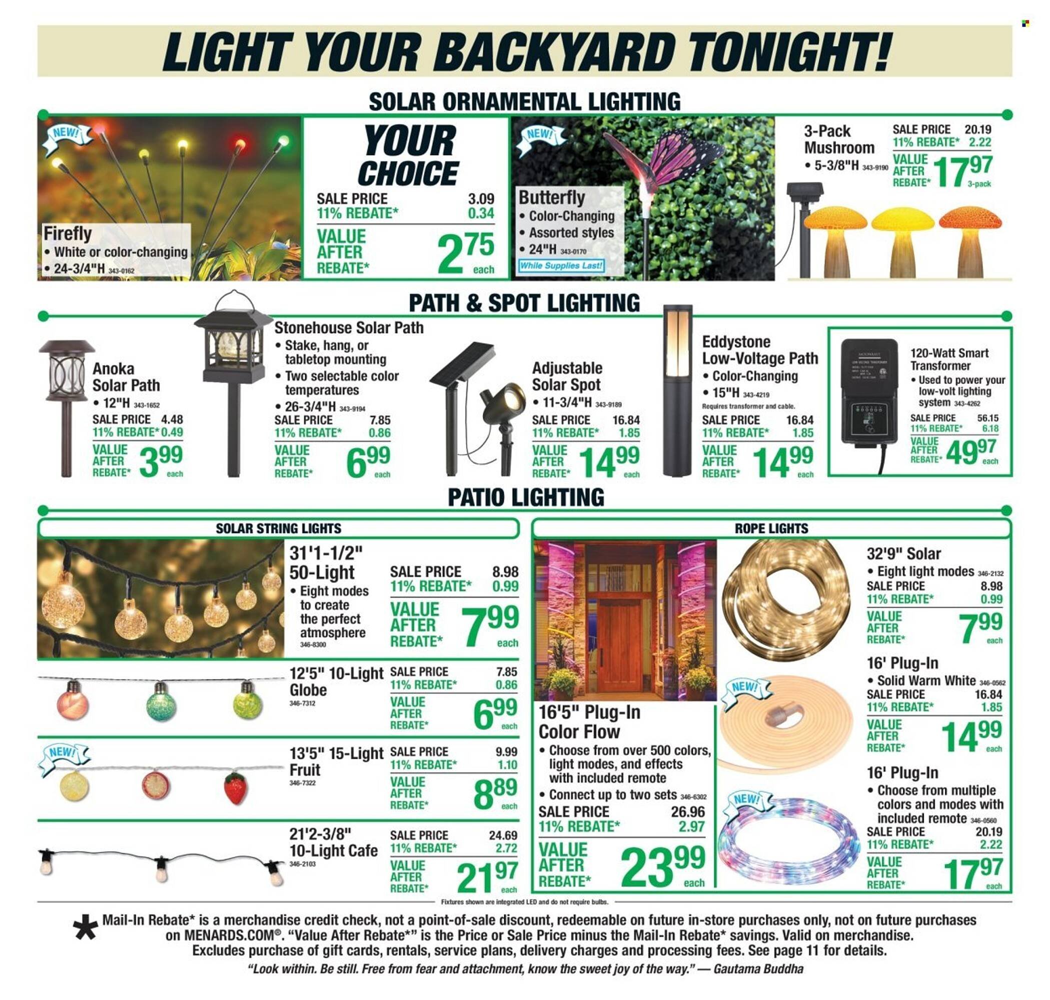 Menards weekly ad