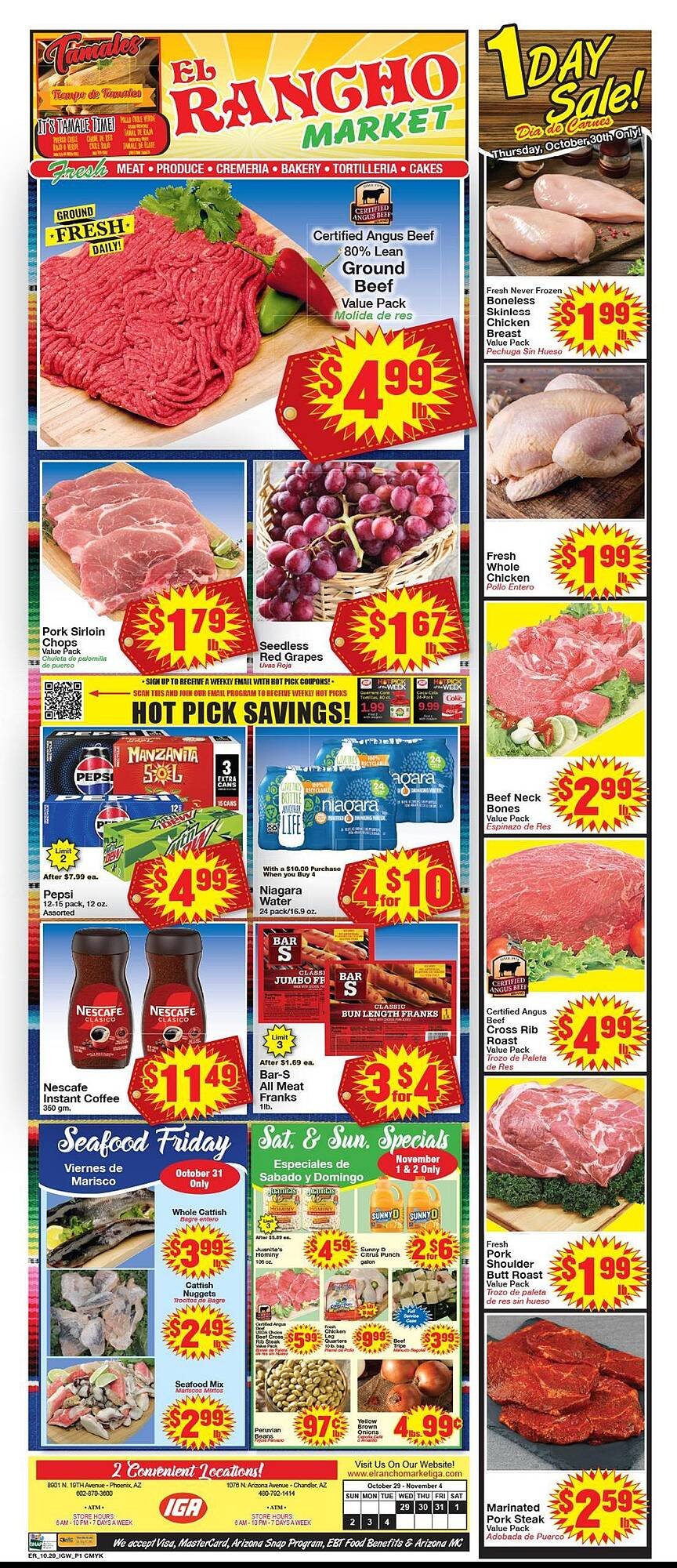 Supermercado El Rancho weekly ad (2025-10-29 - 2025-11-04) | 1