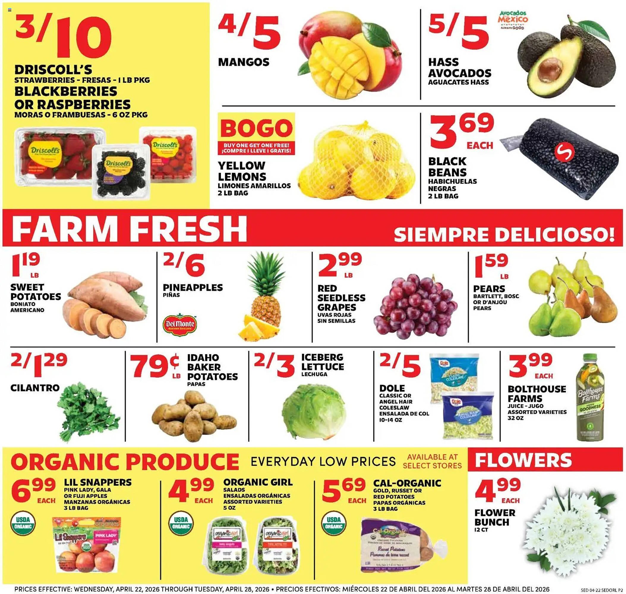 Sedano's weekly ad