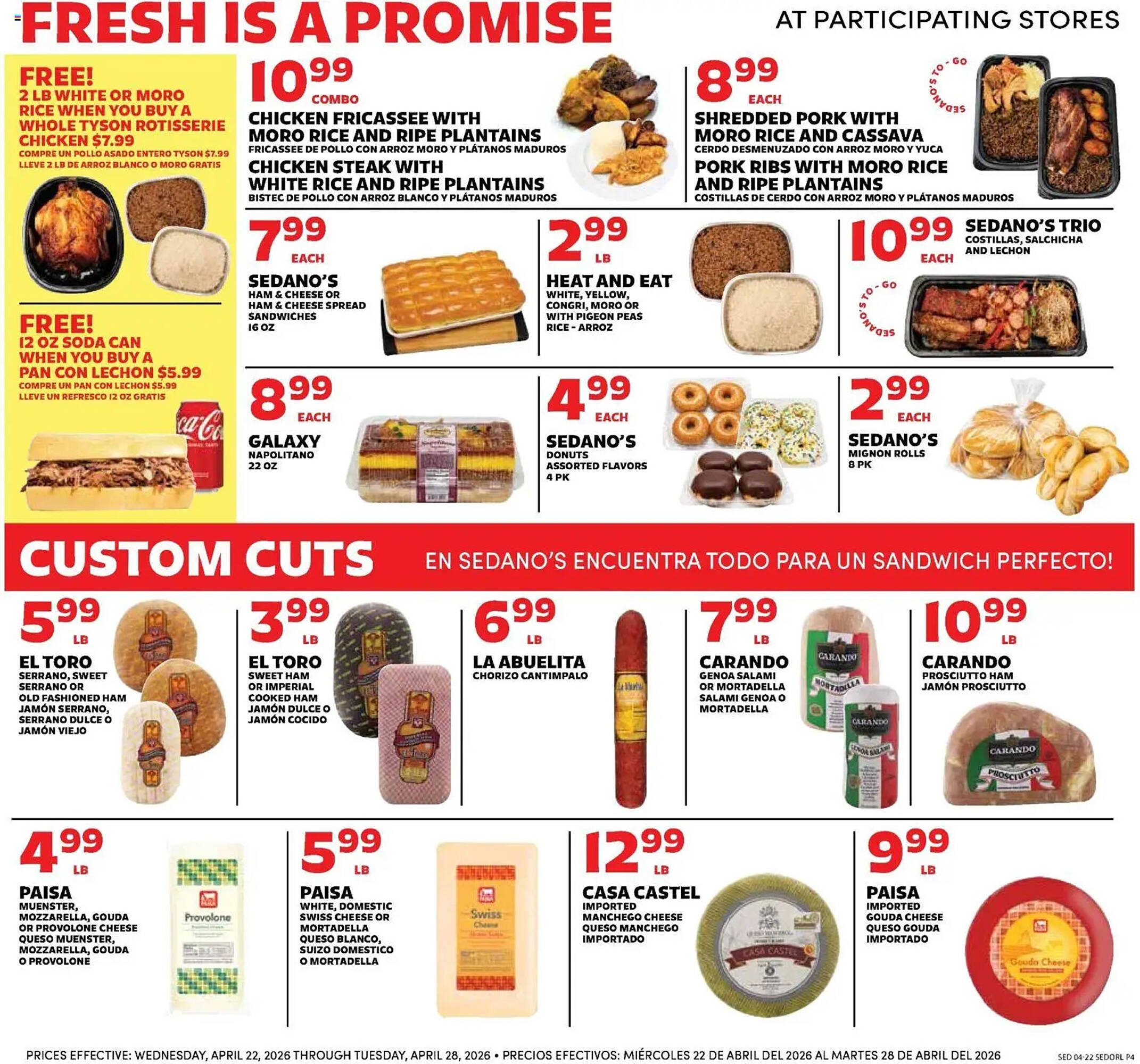 Sedano's weekly ad