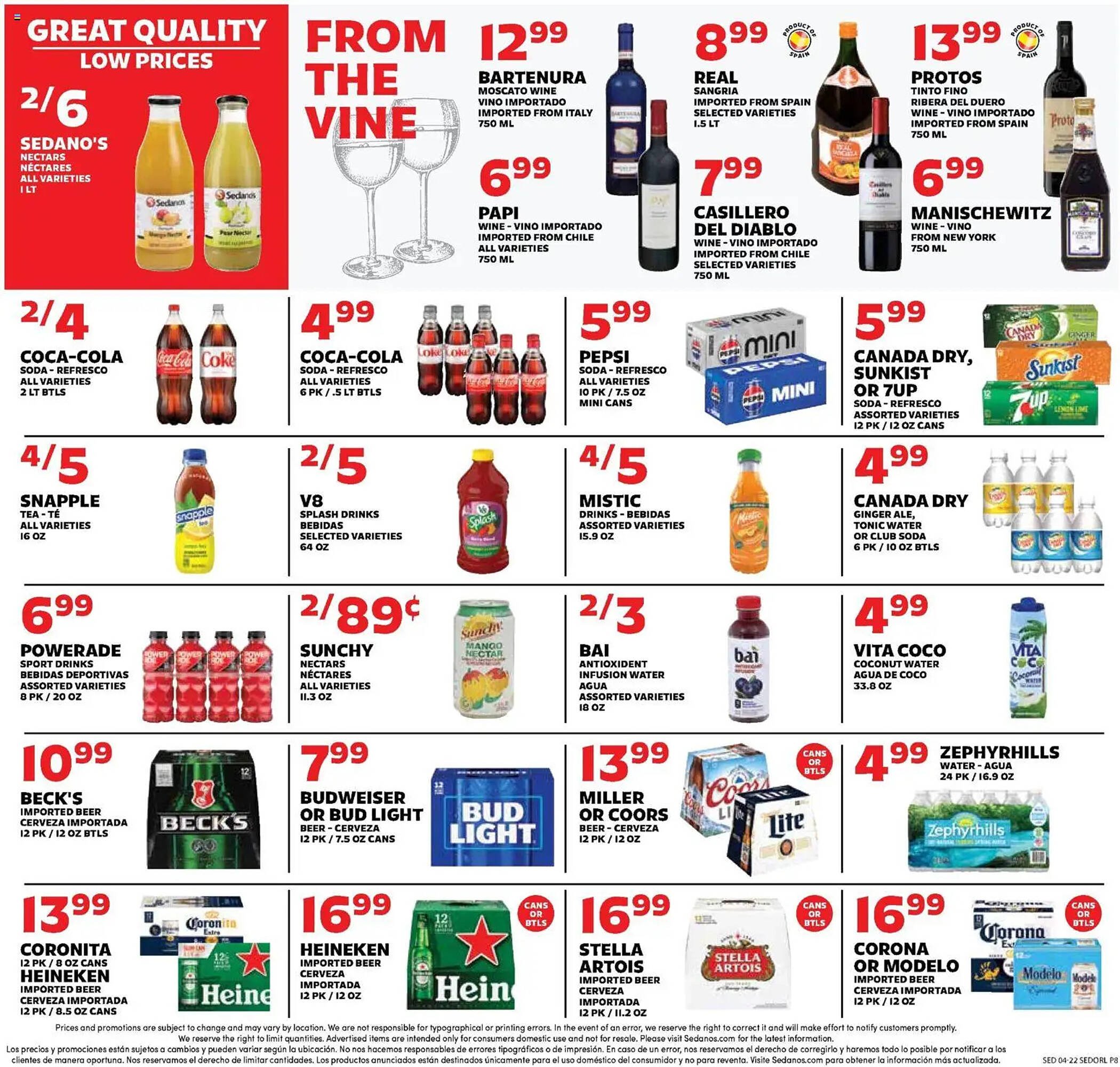 Sedano's weekly ad
