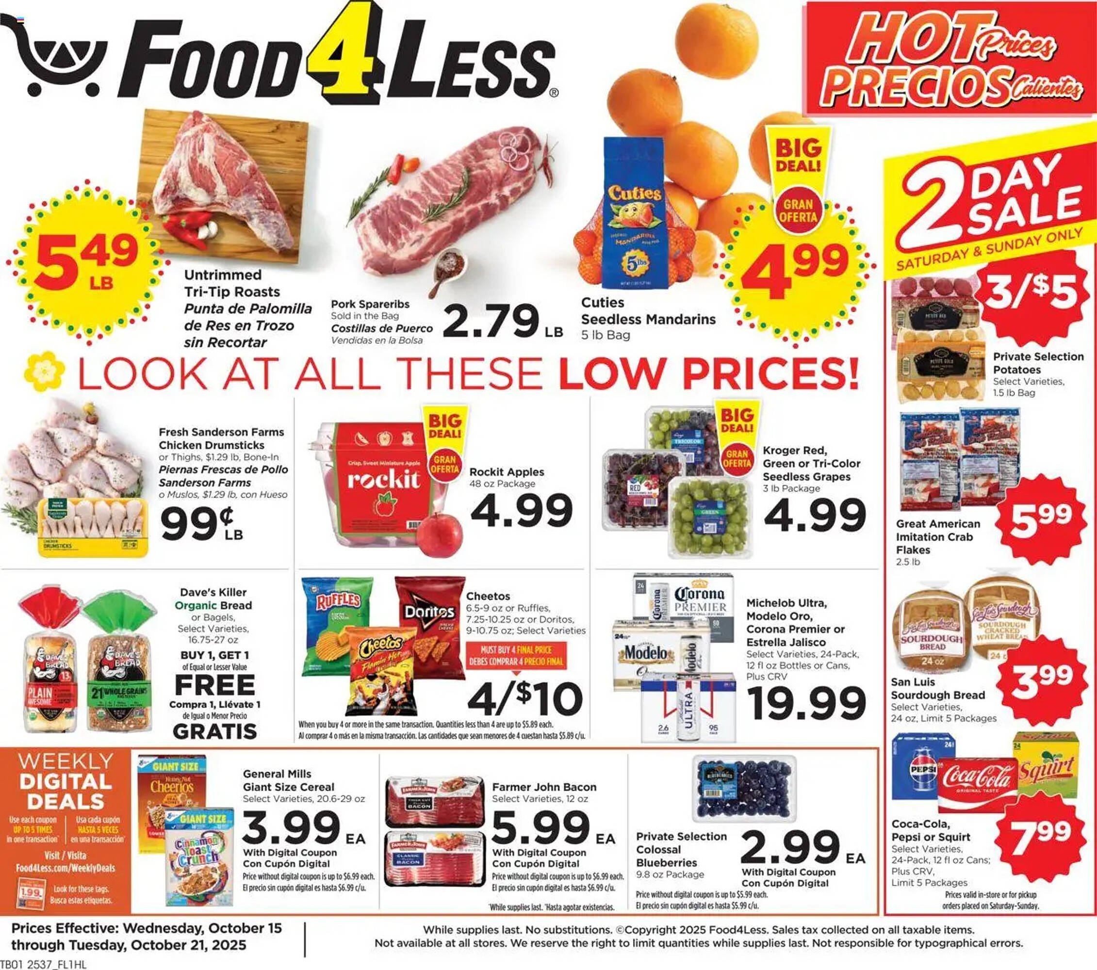 Food 4 Less weekly ad (2025-10-15 - 2025-10-21) | 1