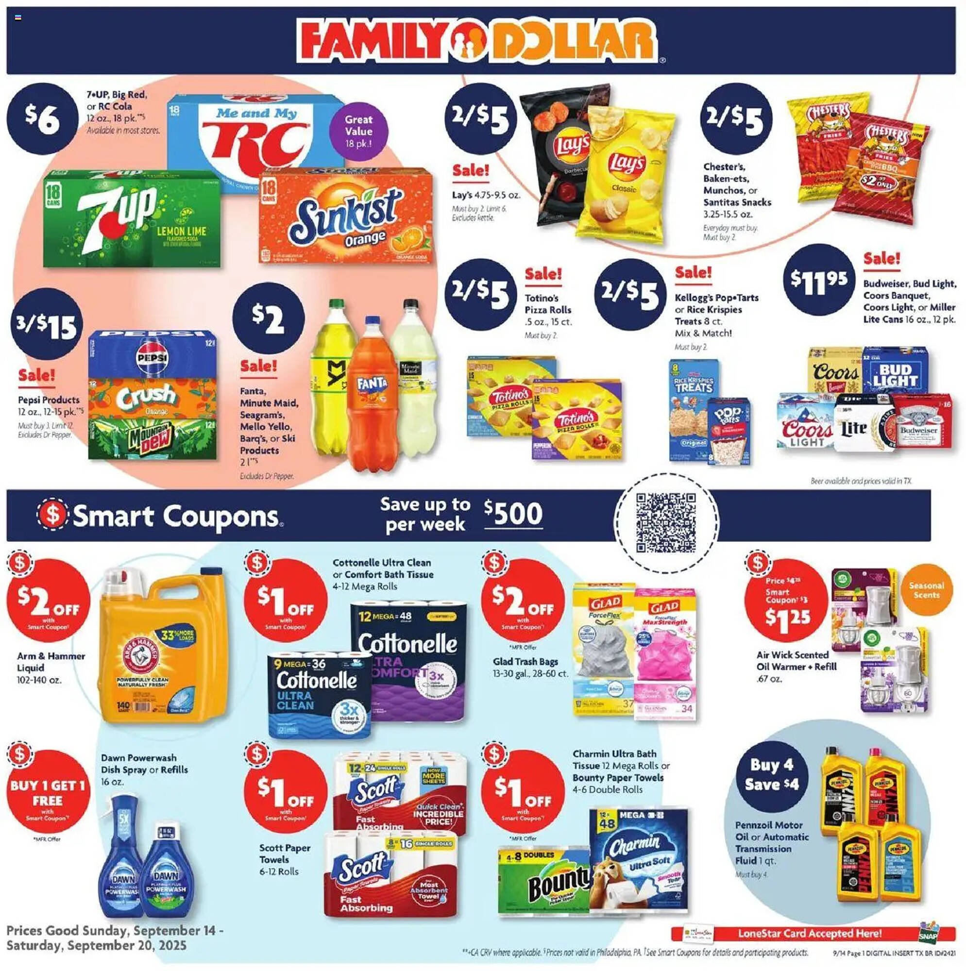 Family Dollar weekly ad (2025-09-14 - 2025-09-21) | 1