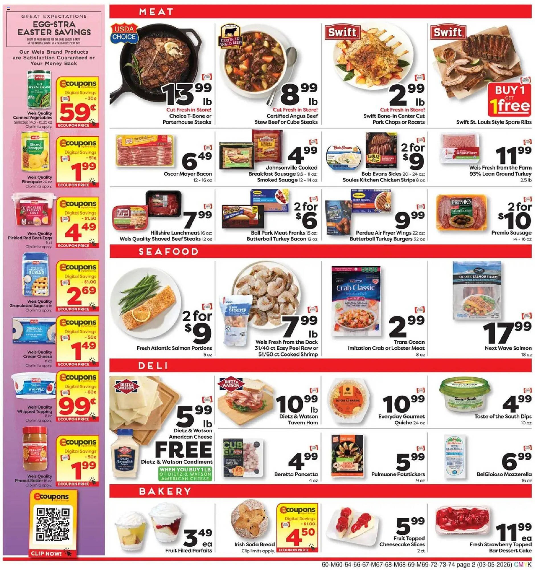 Weis Markets weekly ad