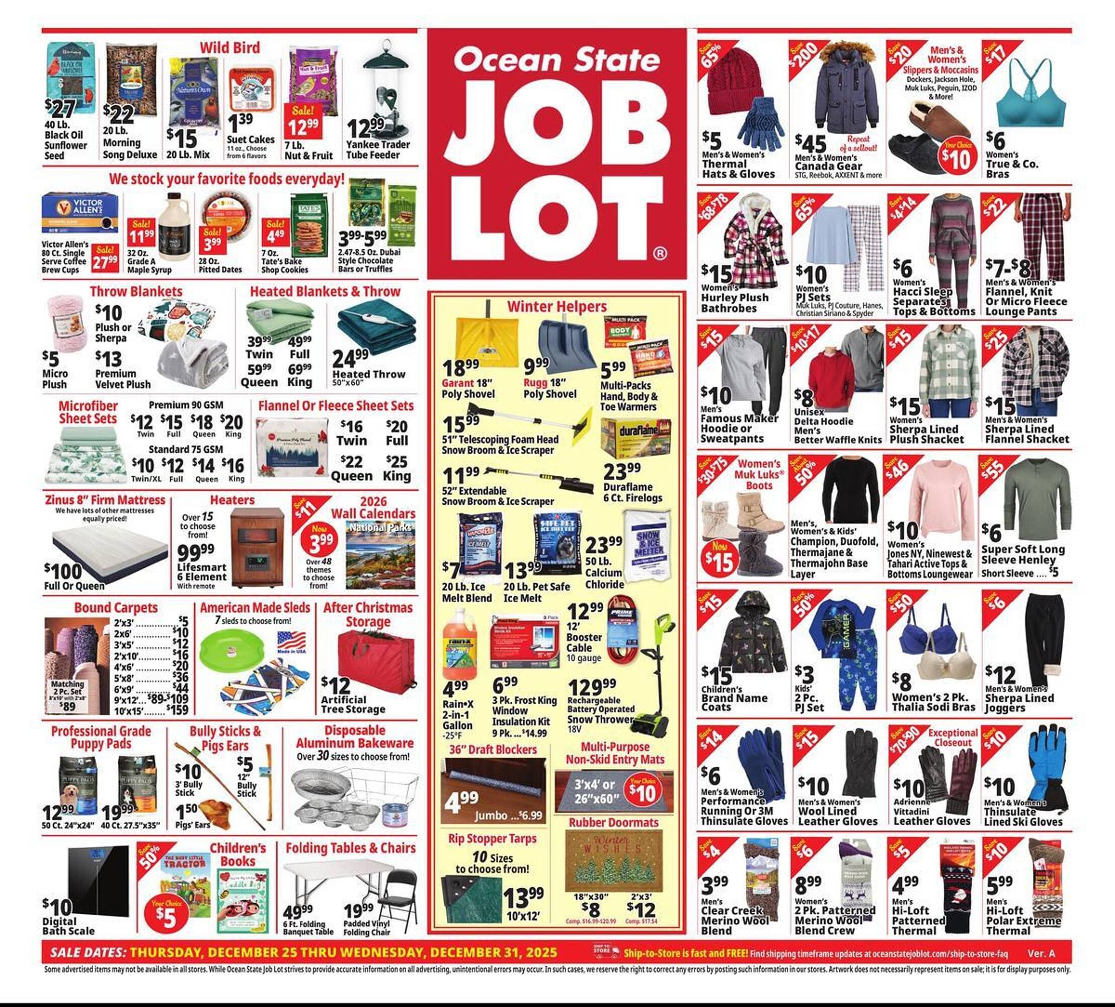 Ocean State Job Lot flyer