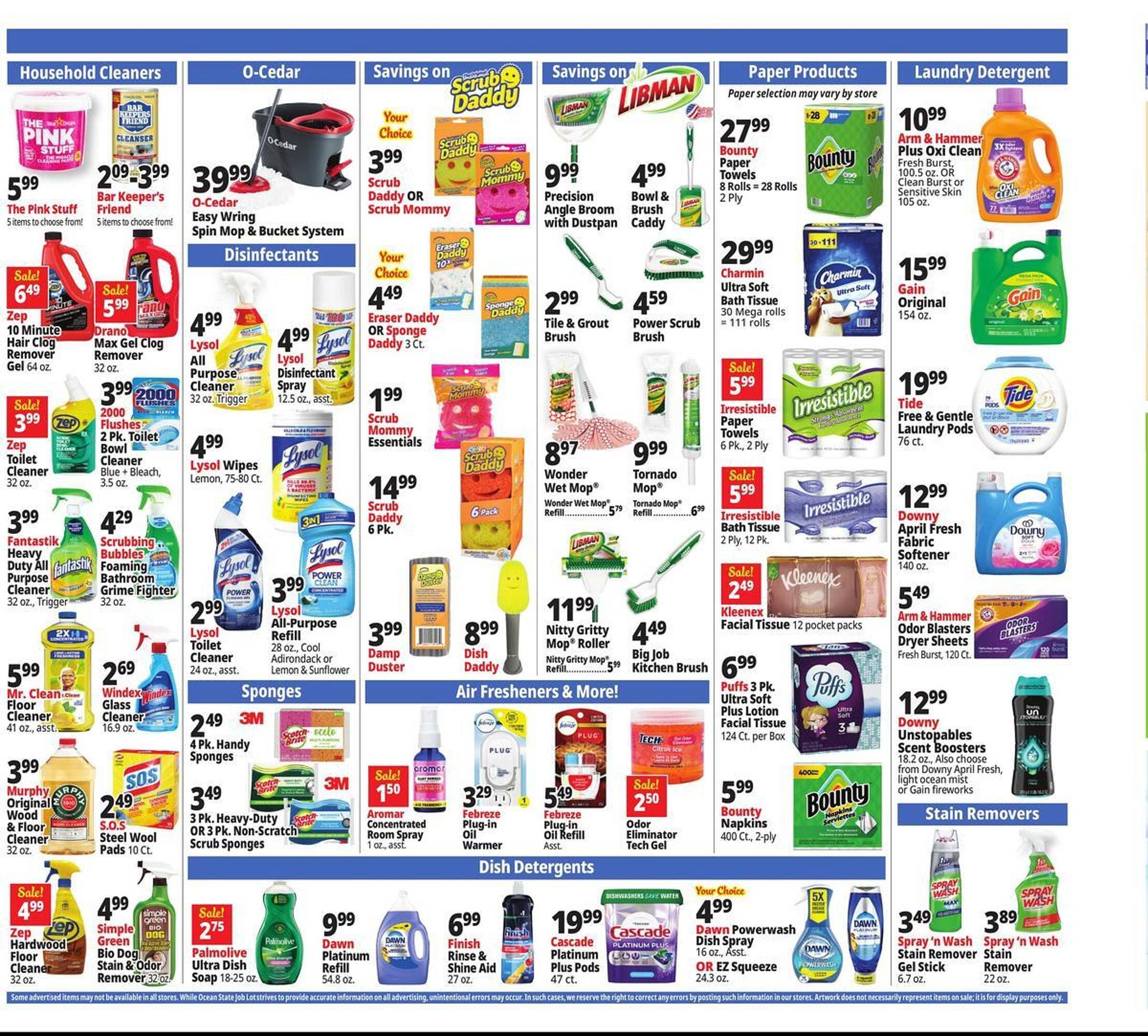 Ocean State Job Lot flyer