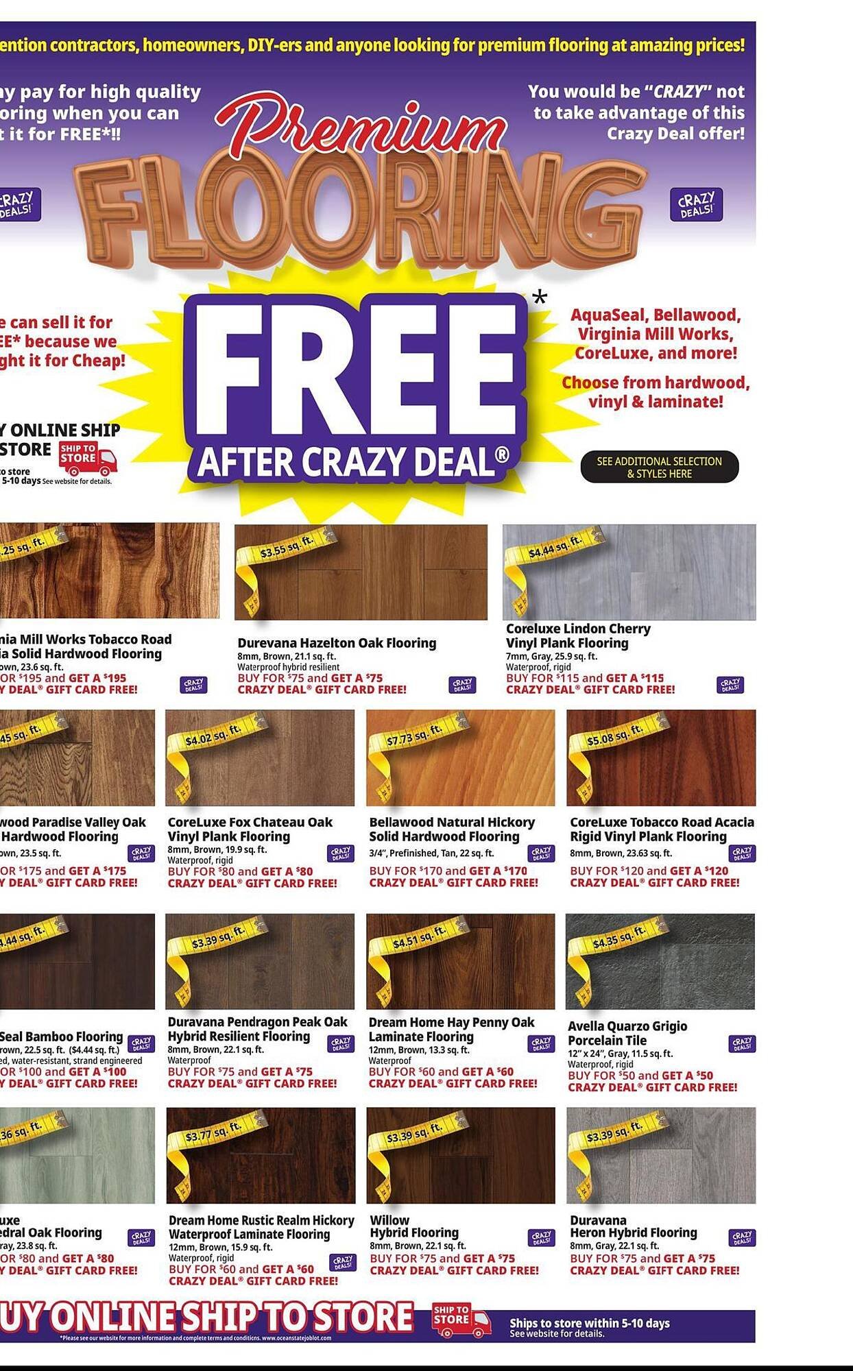 Ocean State Job Lot flyer