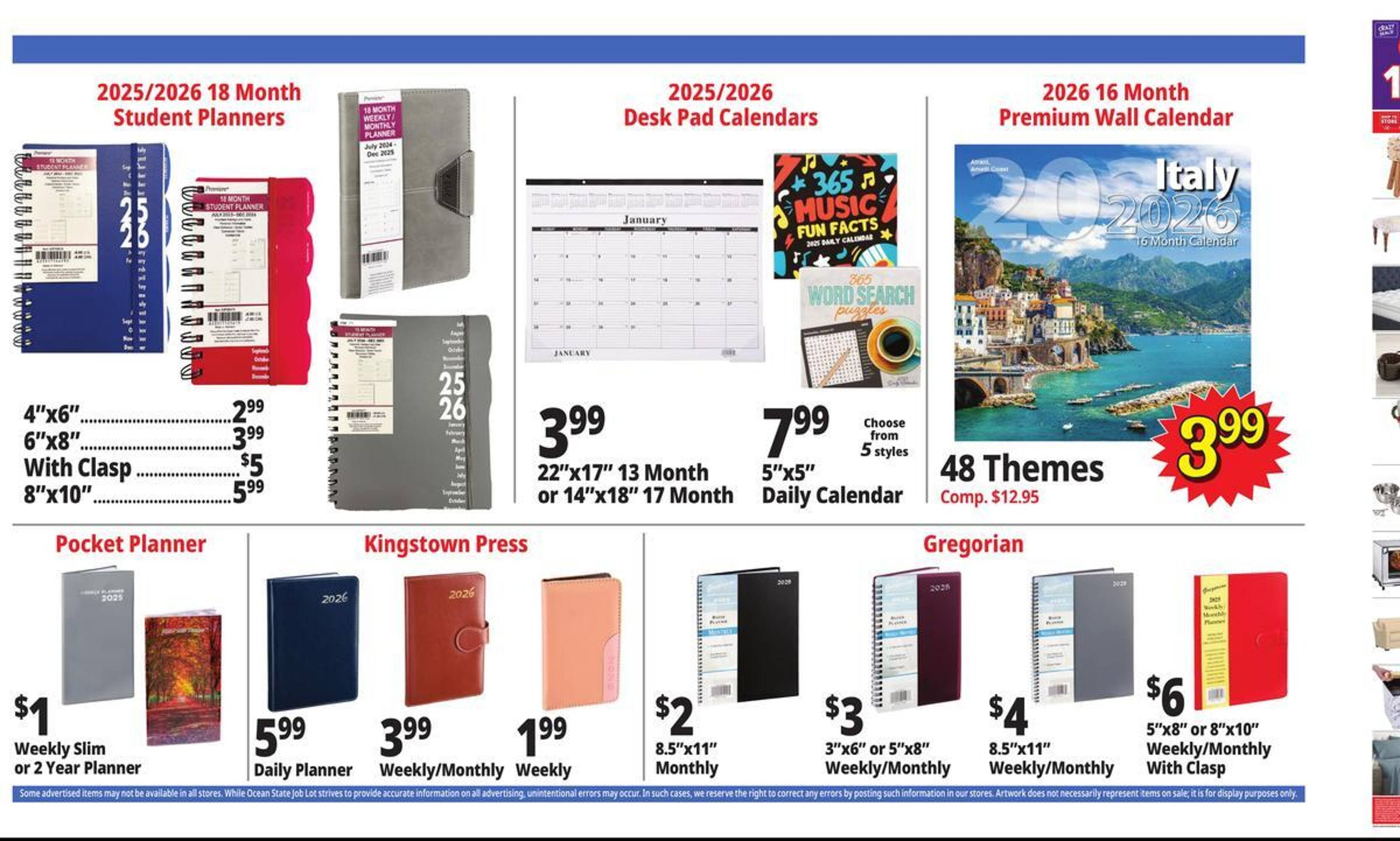 Ocean State Job Lot flyer