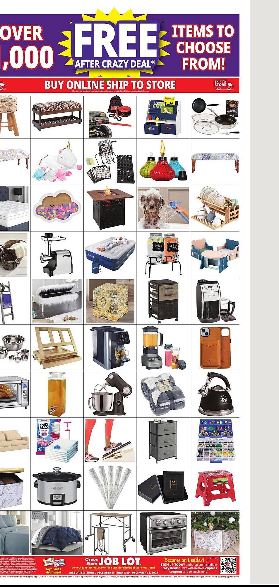 Ocean State Job Lot flyer