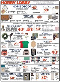 Hobby Lobby weekly ad