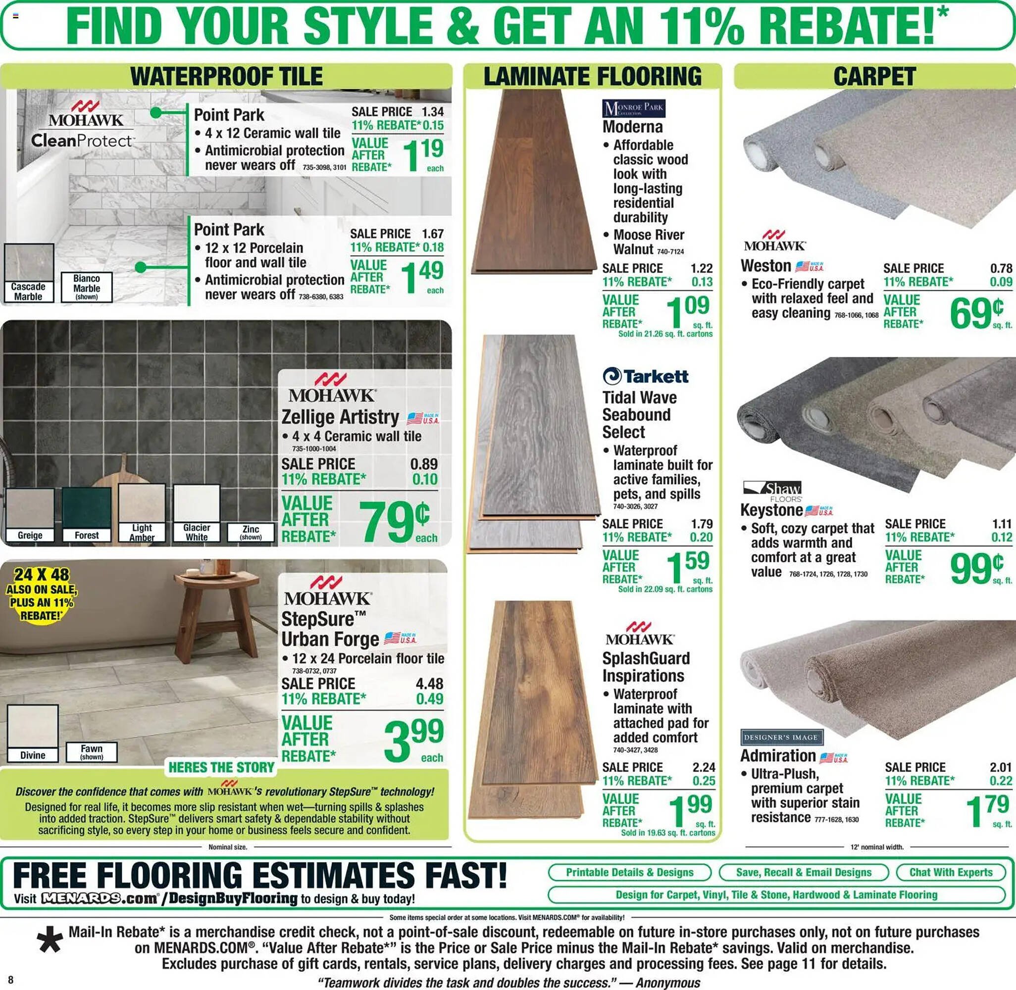 Menards weekly ad