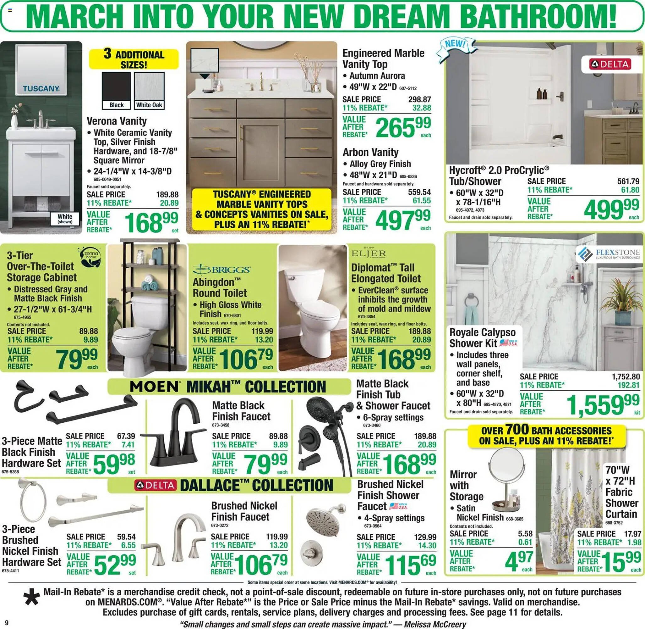 Menards weekly ad