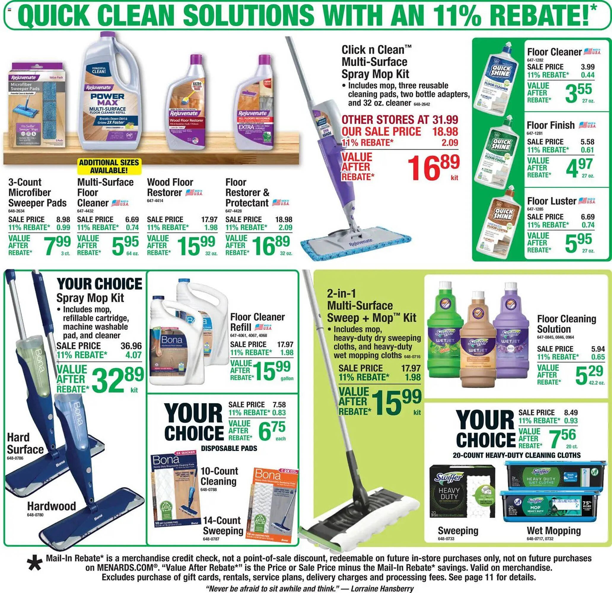 Menards weekly ad