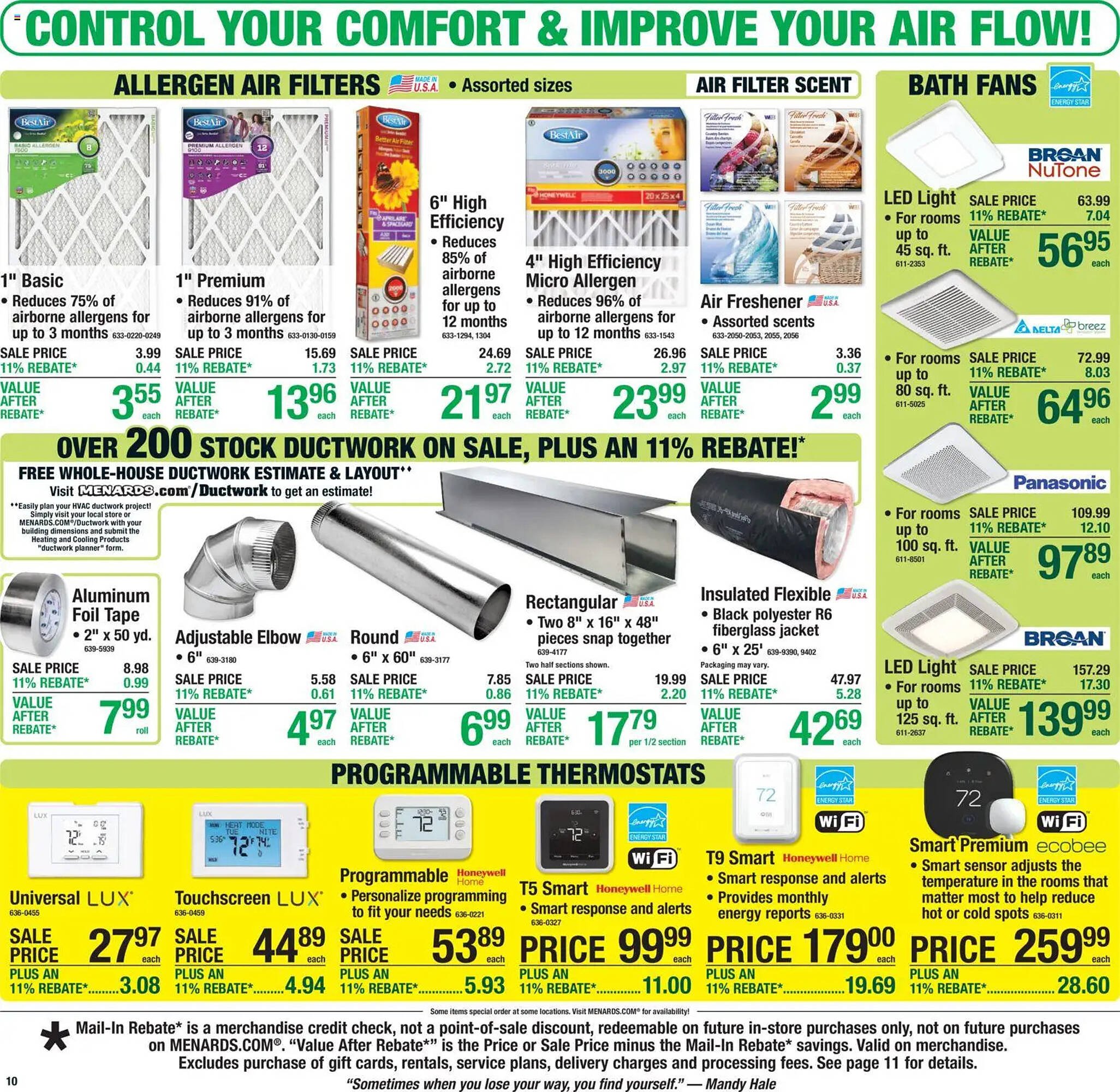 Menards weekly ad