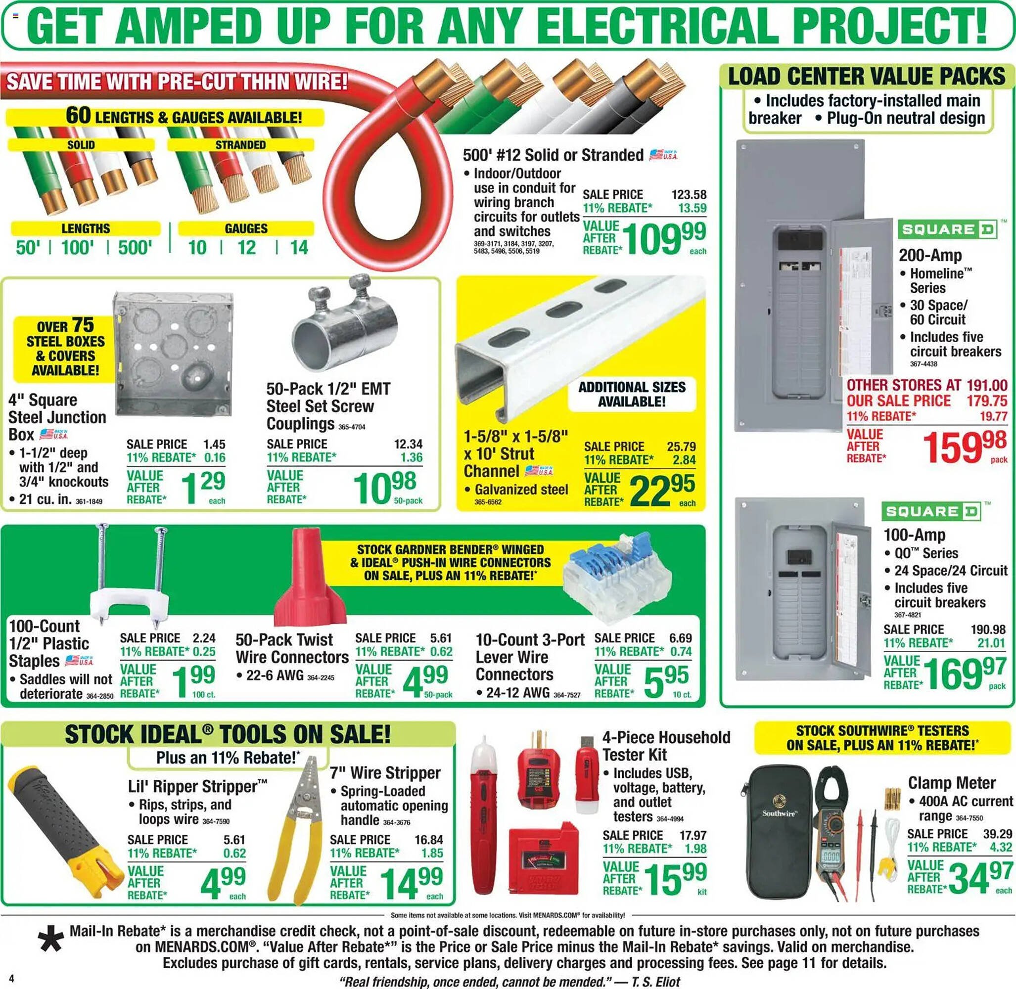 Menards weekly ad