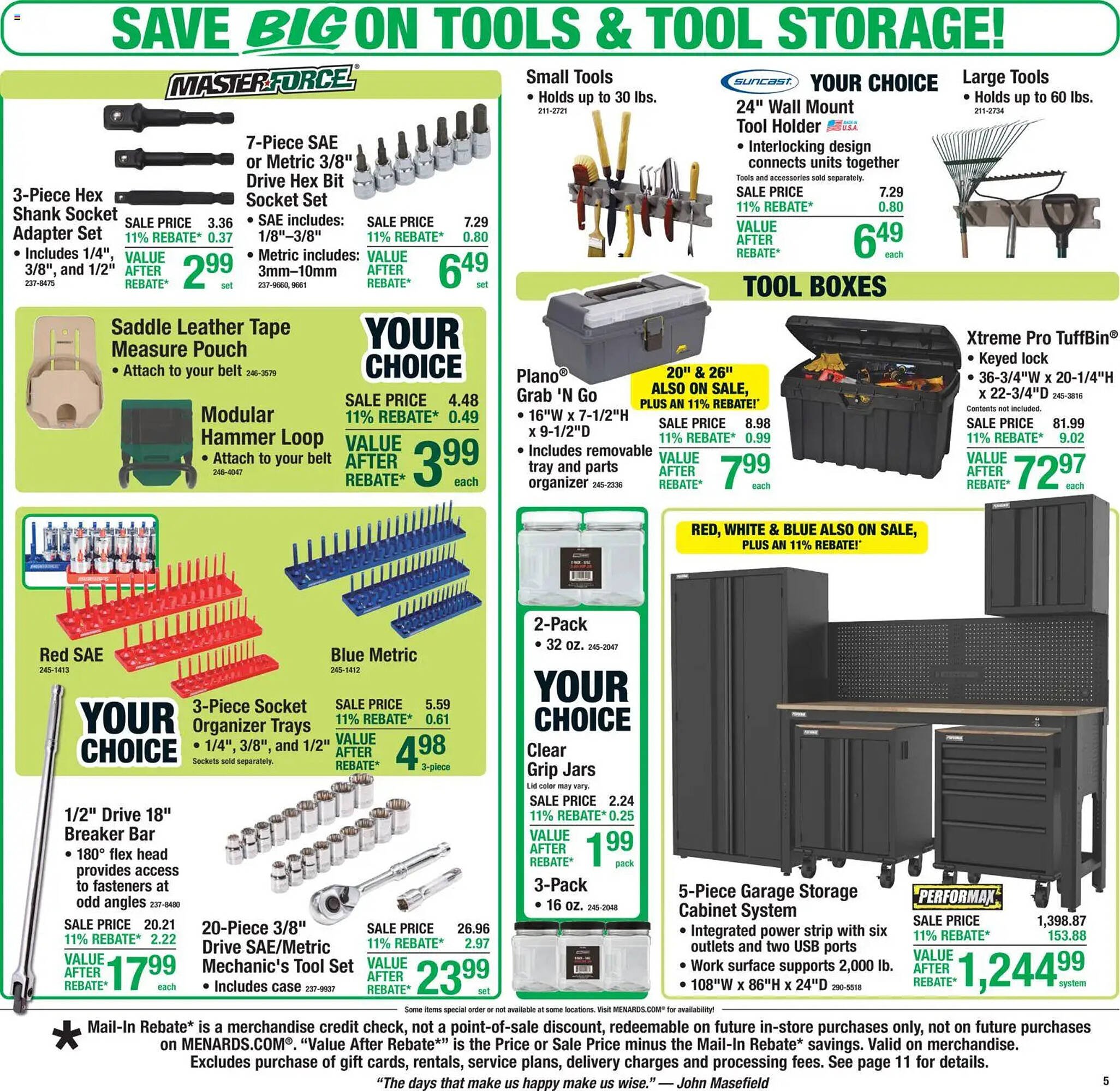 Menards weekly ad