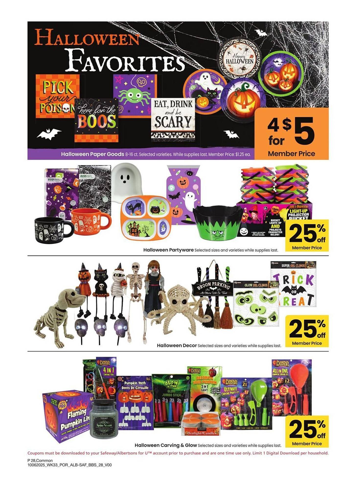 Safeway weekly ad (2025-10-06 - 2025-11-02) | 28