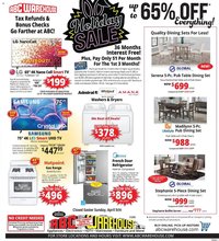 ABC Warehouse weekly ad
