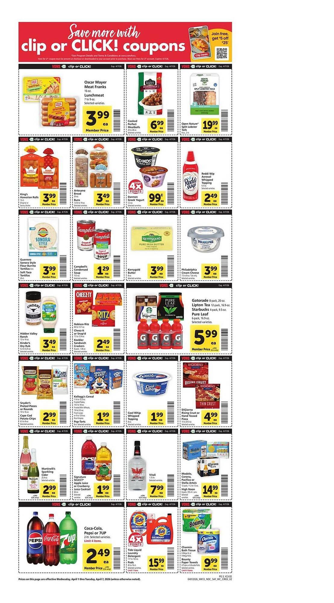 Vons weekly ad