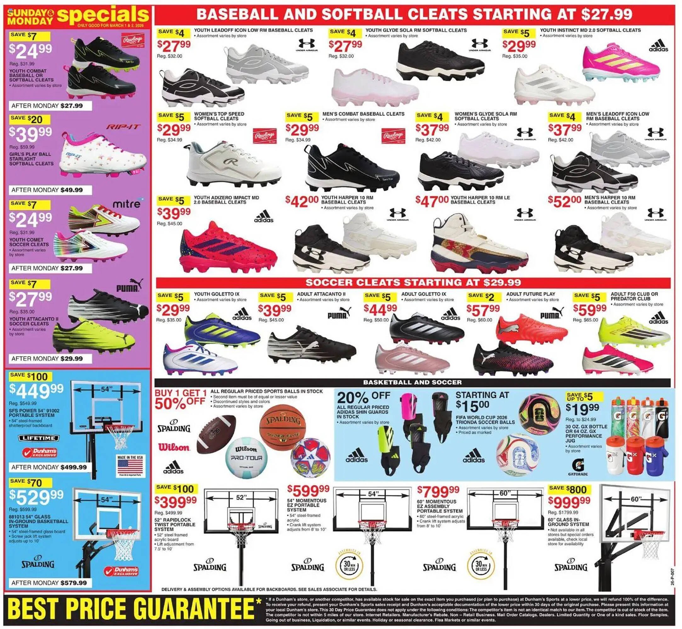 Dunham's Sports weekly ad