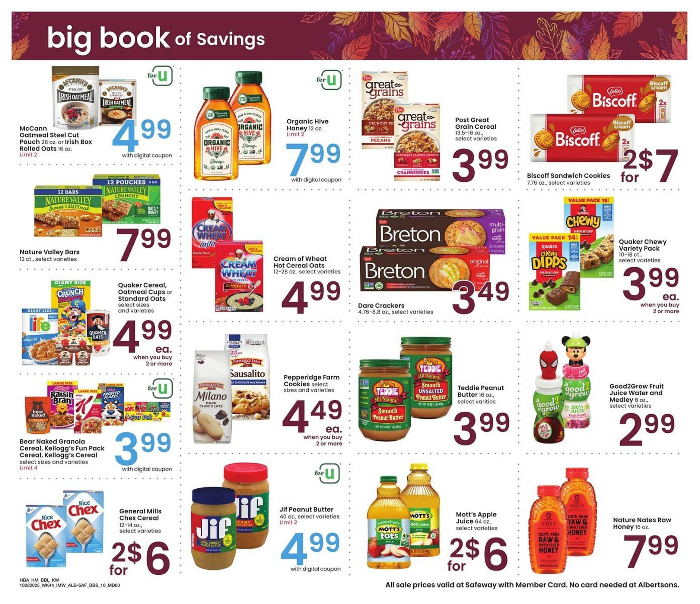 Safeway weekly ad (2025-10-28 - 2025-12-01) | 10