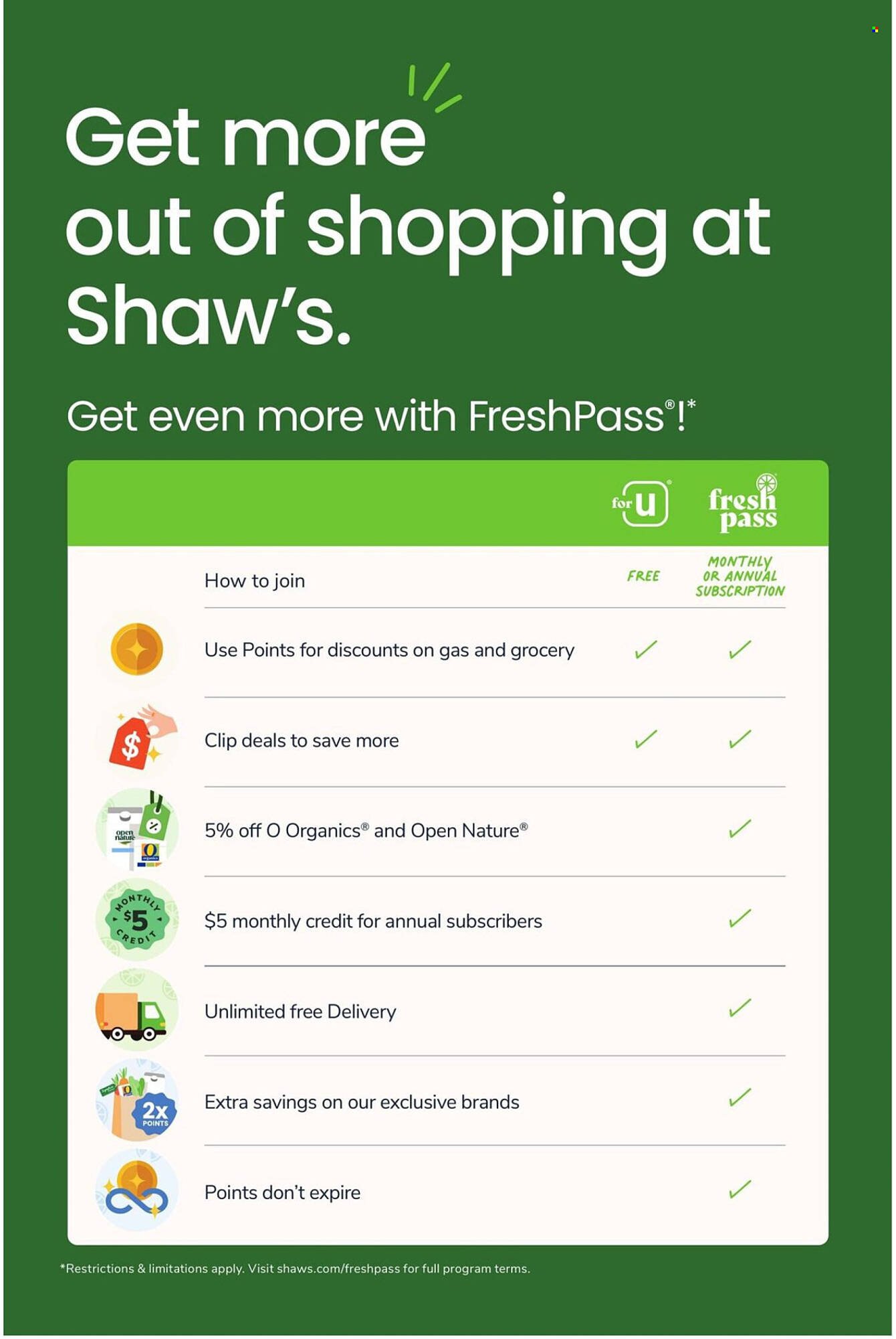 Shaw&#039;s flyer