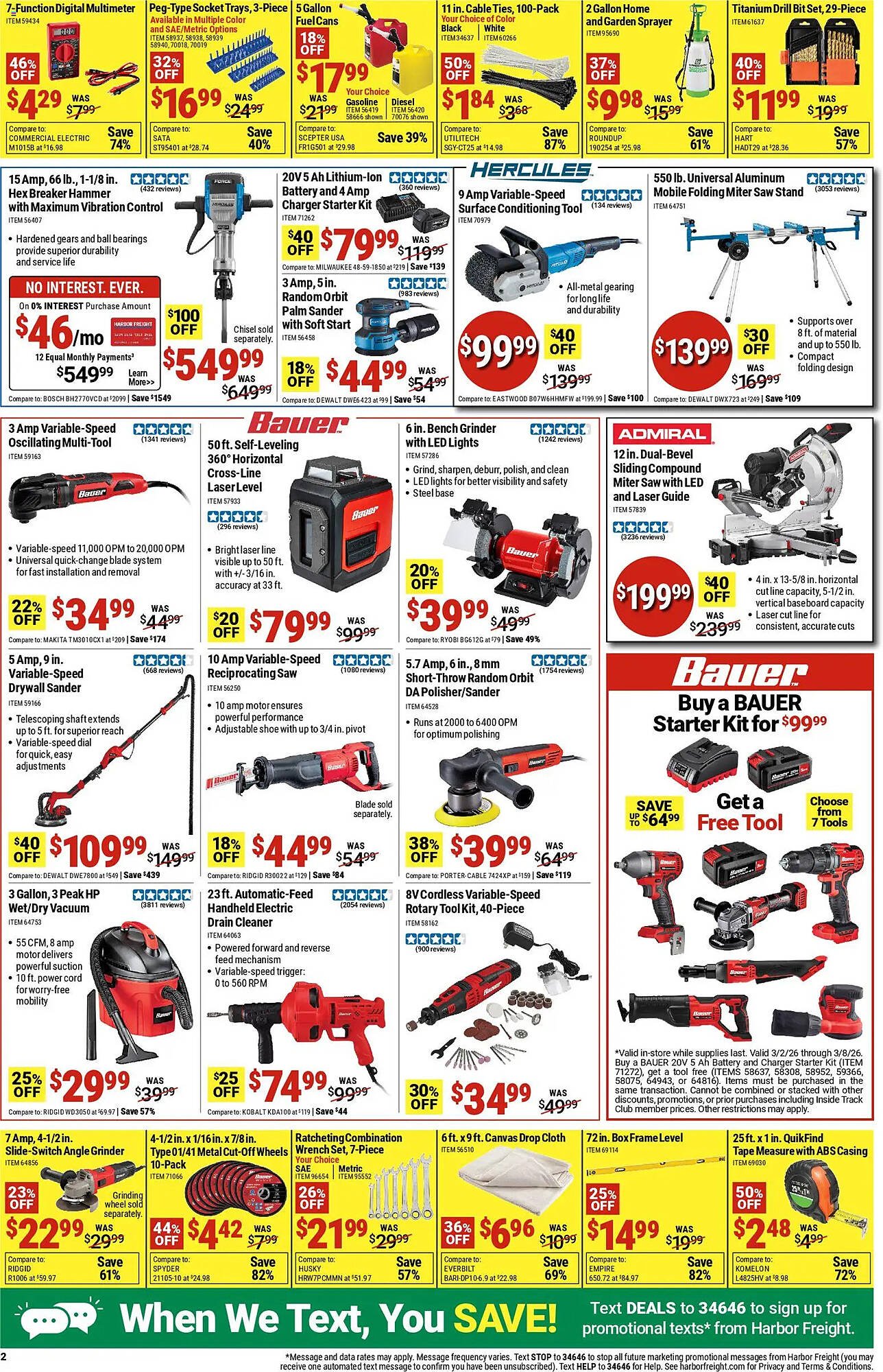 Harbor Freight Tools weekly ad