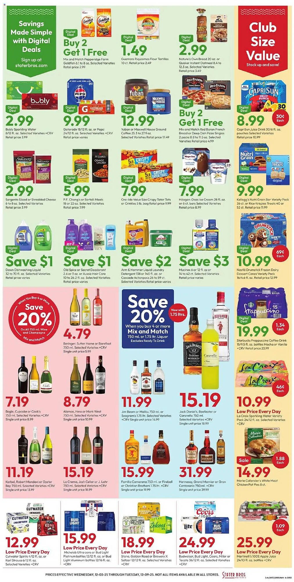 Stater Bros weekly ad