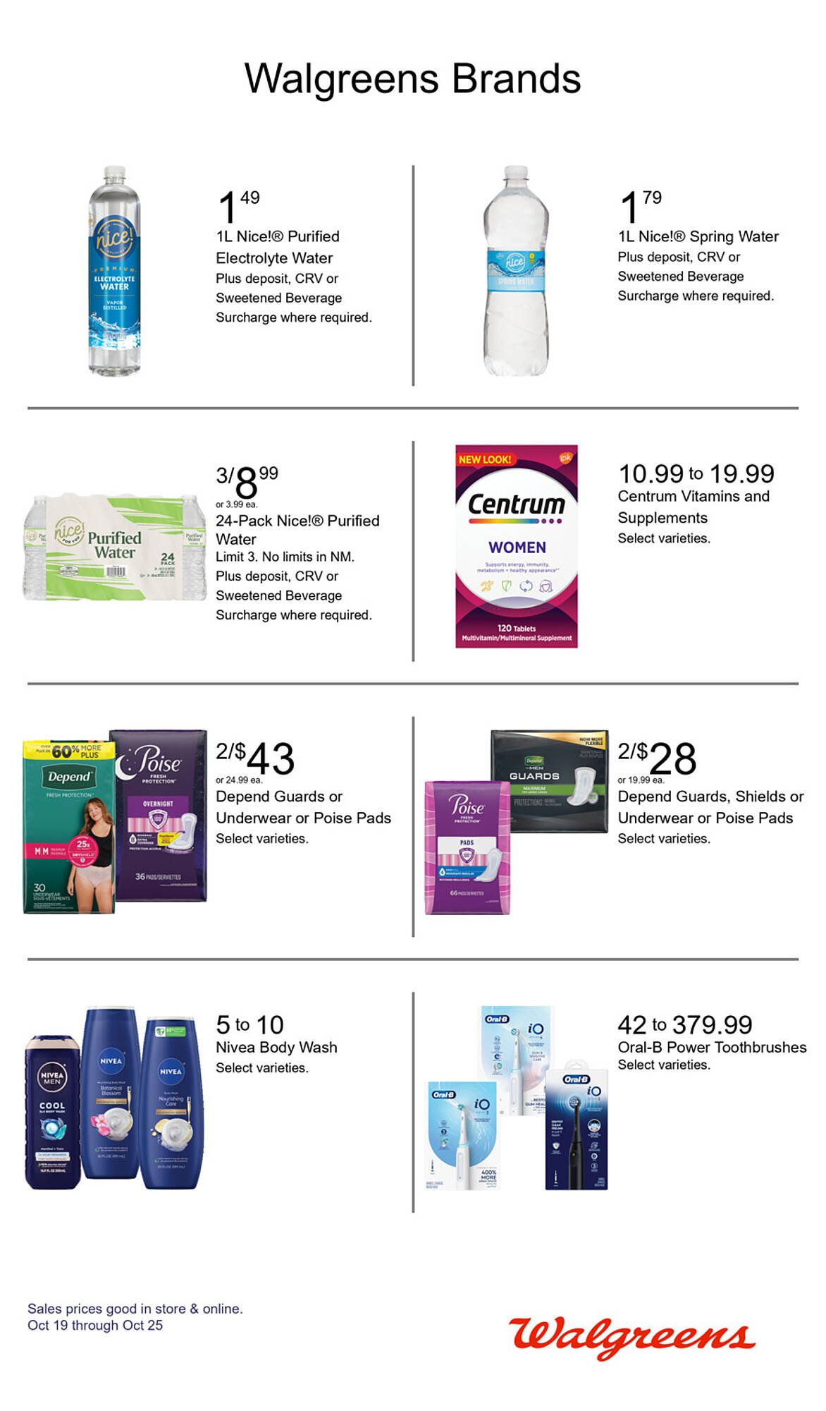 Walgreens weekly ad (2025-10-19 - 2025-10-25) | 10
